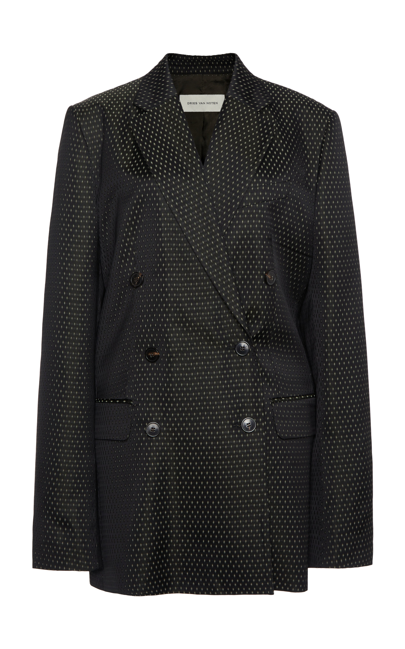 Dries Van Noten Bafya Diamond-Motif Jacquart Jacket