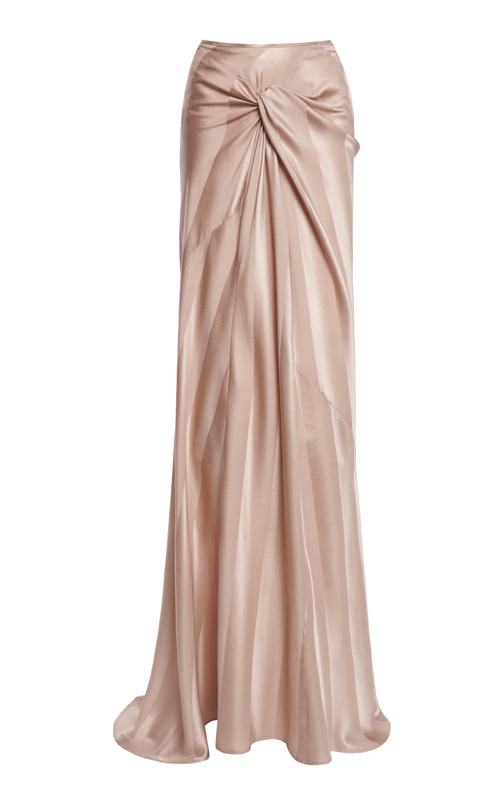 Smila Striped Silk Maxi Skirt