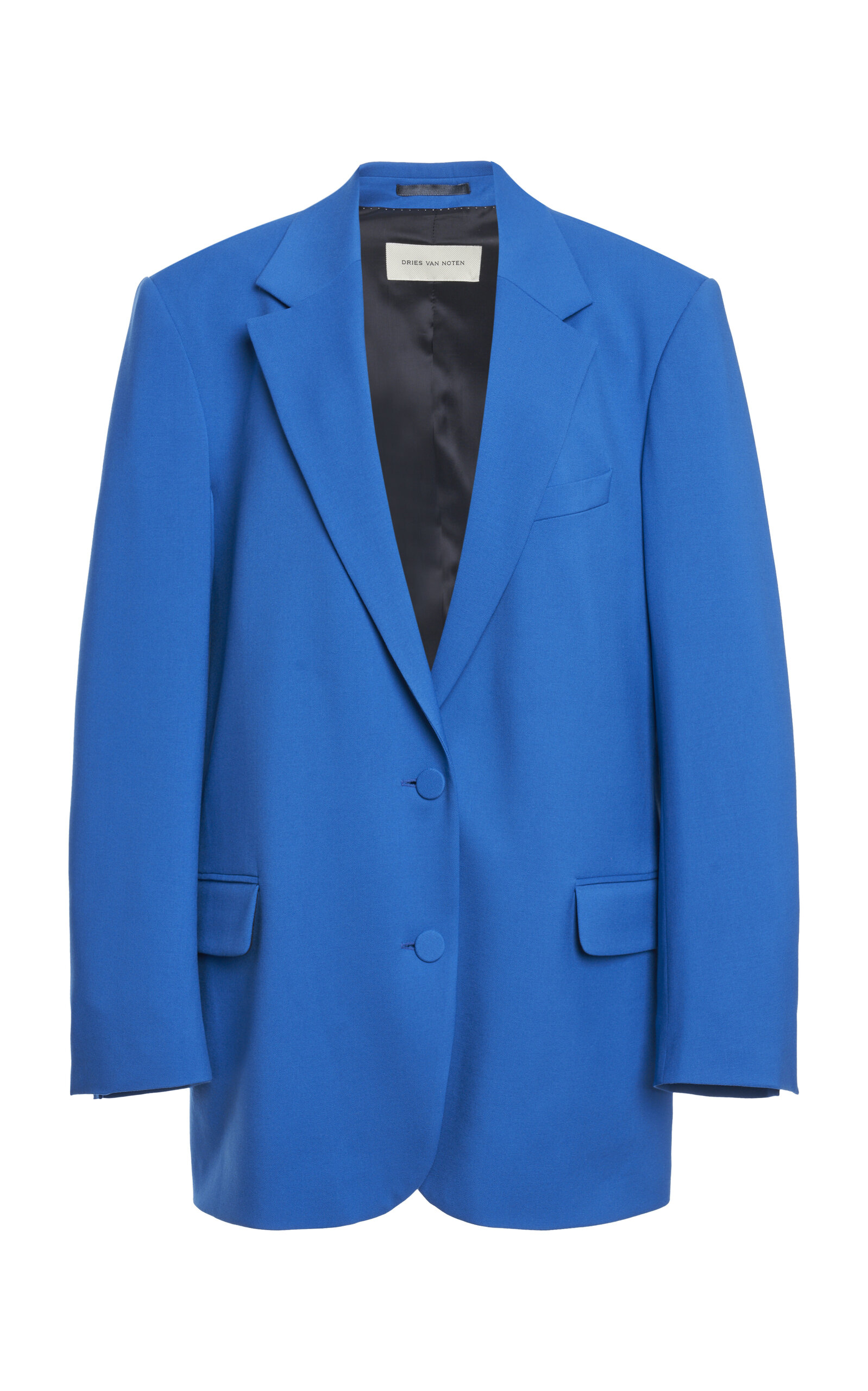 Dries Van Noten Basti Double-Breasted Stretch-Wool Blazer