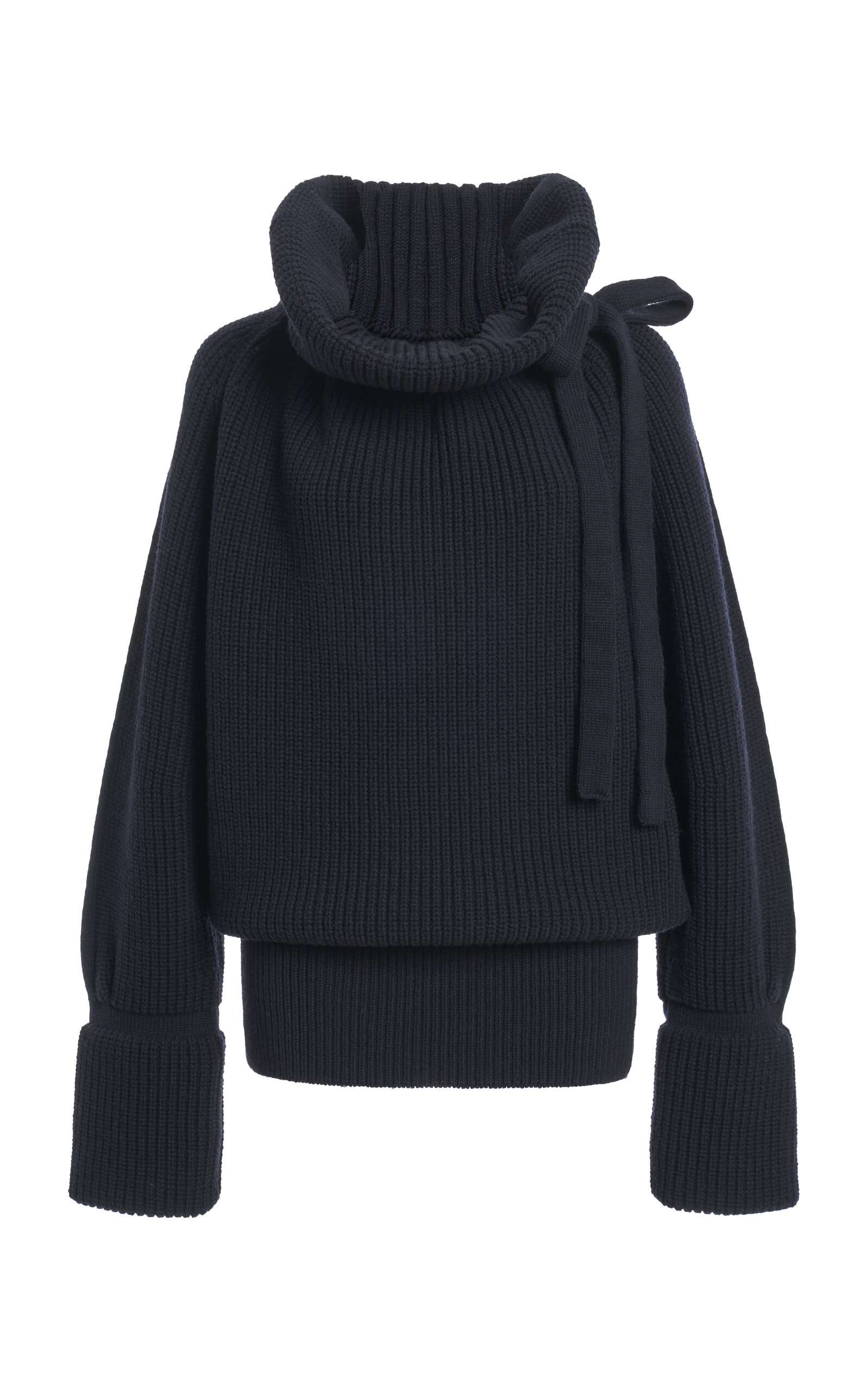 Dries Van Noten Teas Turtleneck Wool Sweater In Black