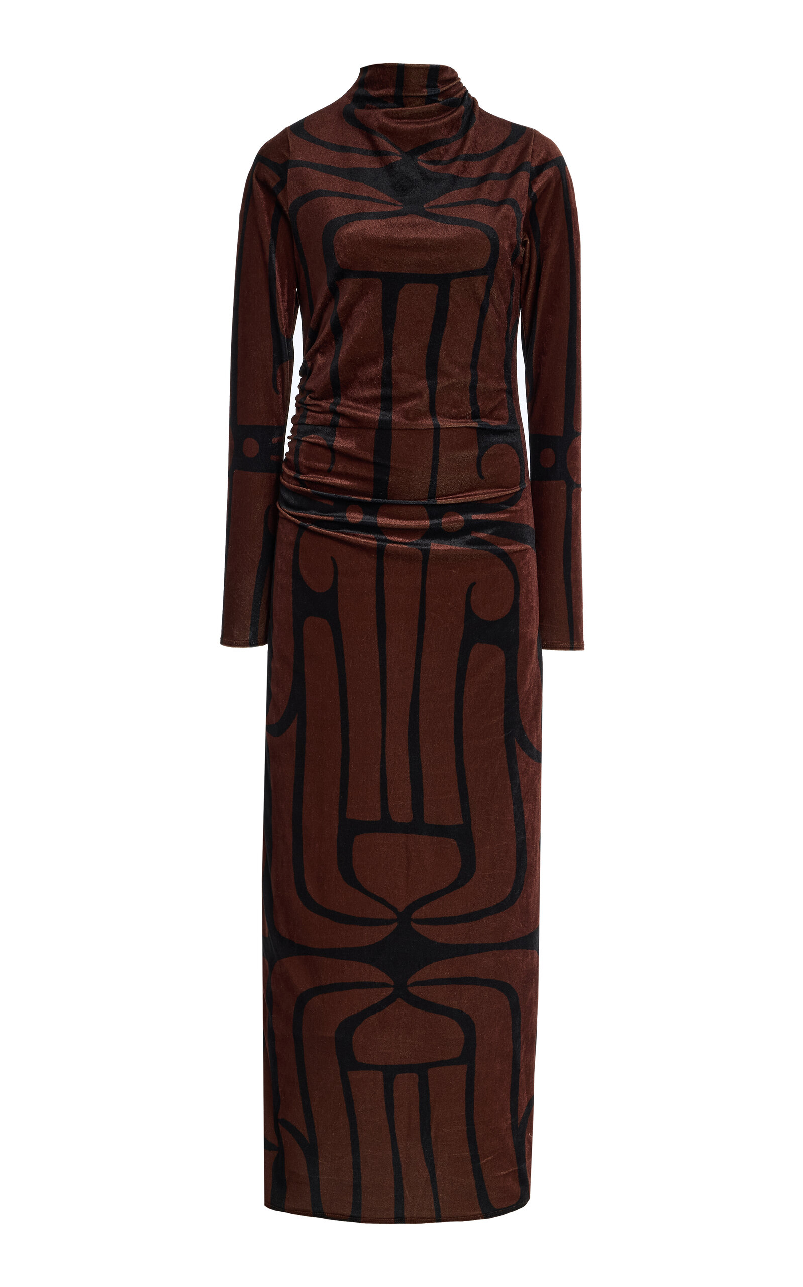 Cala de la Cruz Isidora Velvet Maxi Dress