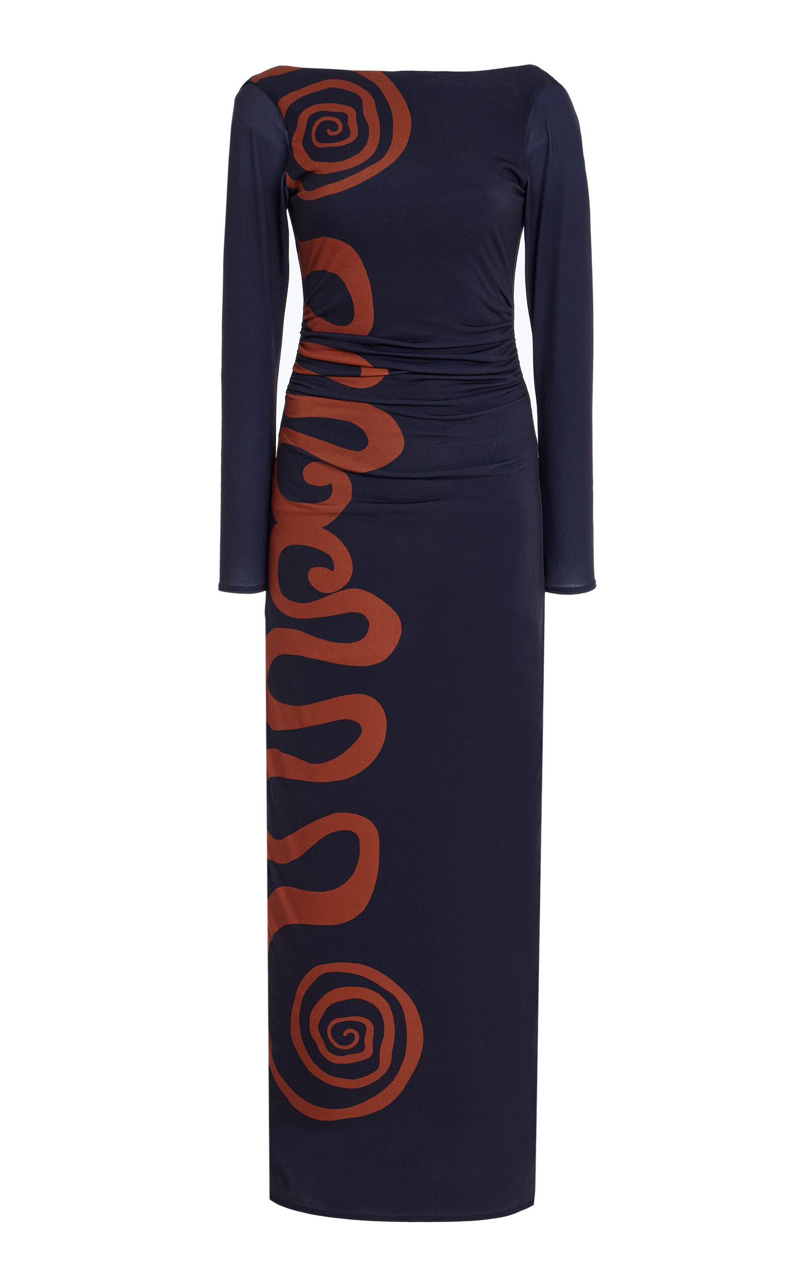 Cala de la Cruz Exclusive Malaga Printed Jersey Maxi Dress