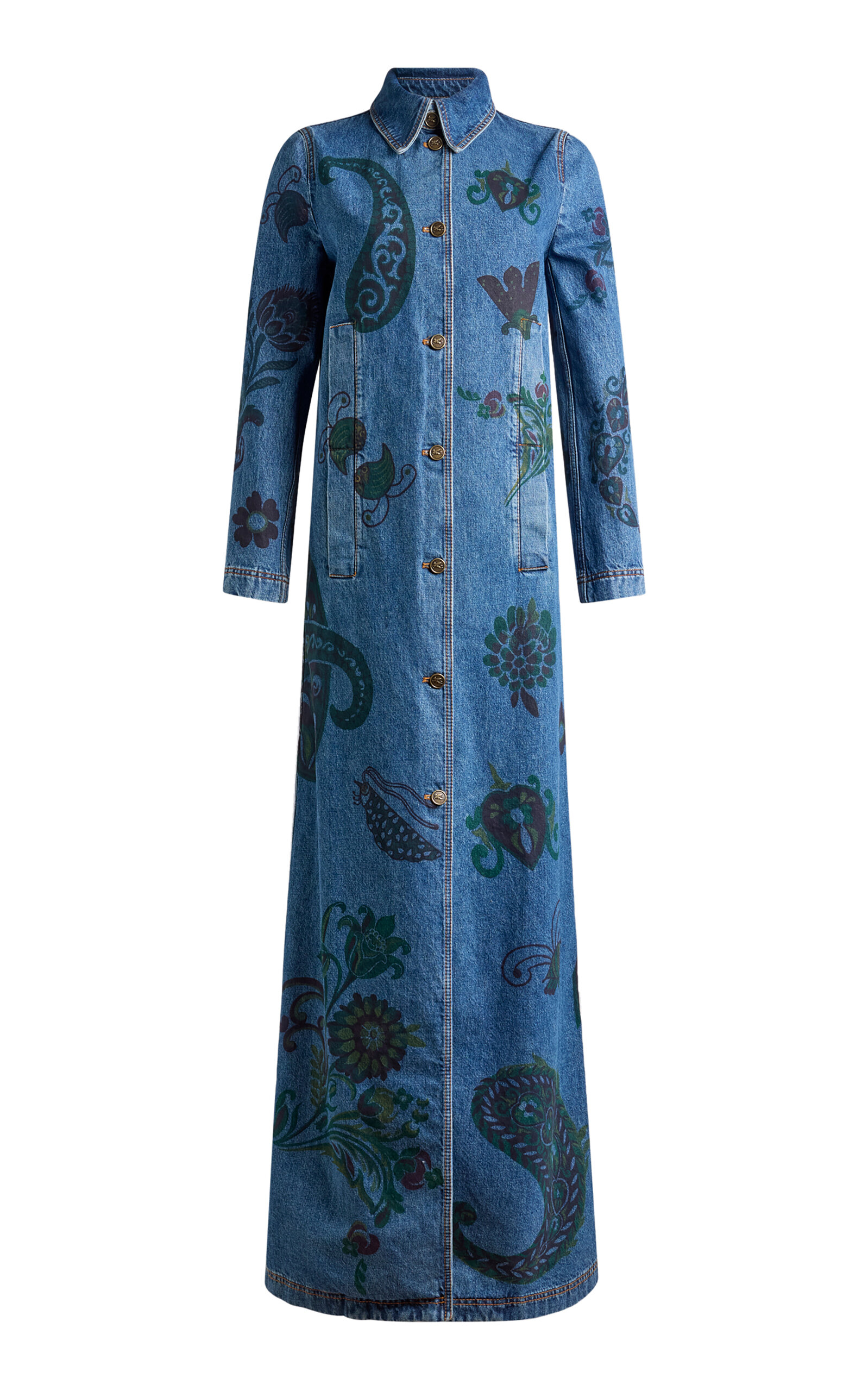 Etro Paisley Denim Coat