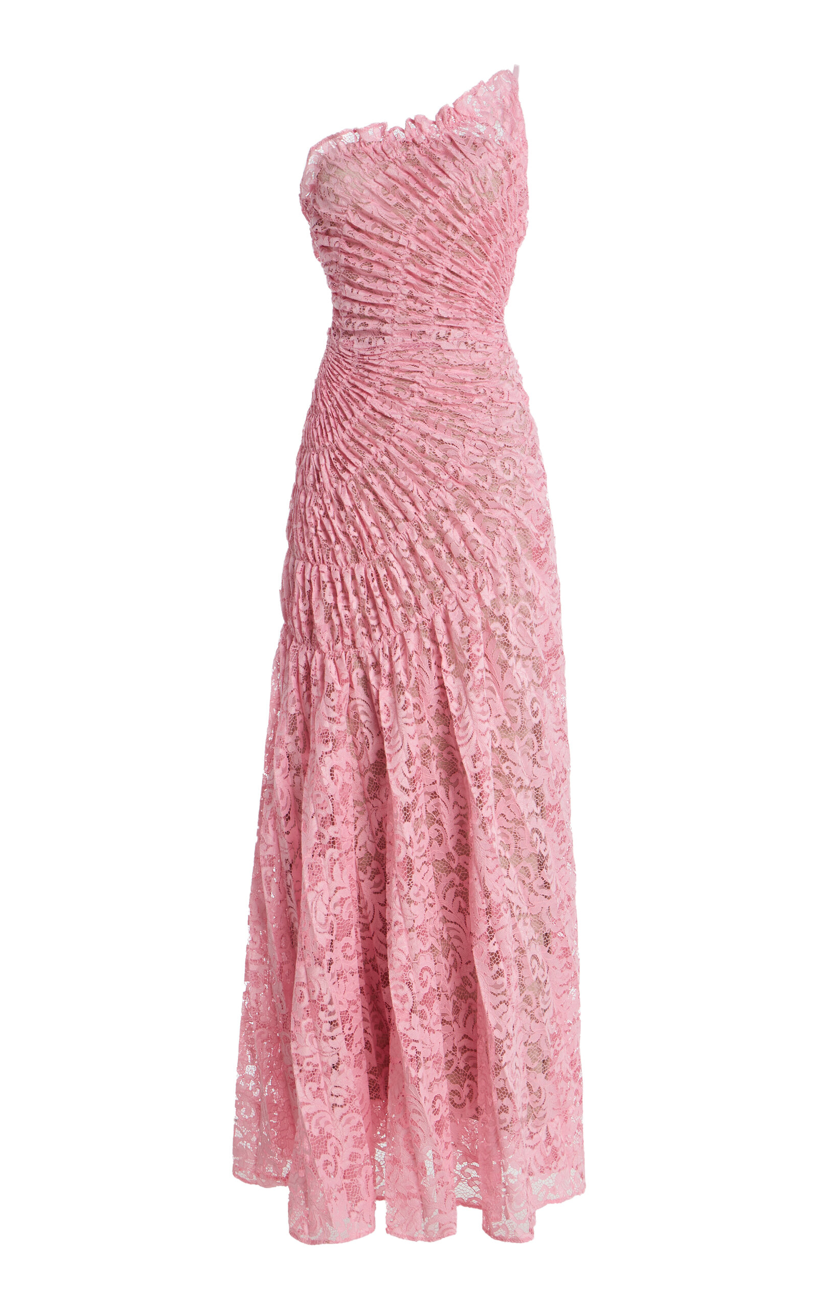 Georgia Hardinge Utopia Lace Maxi Dress In Pink