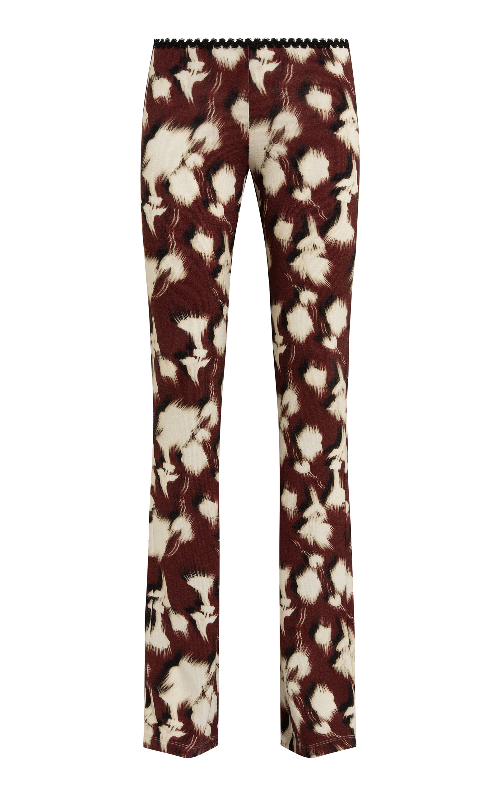 SIEDRÉS Flo Printed Jersey Flare Pants - Multi