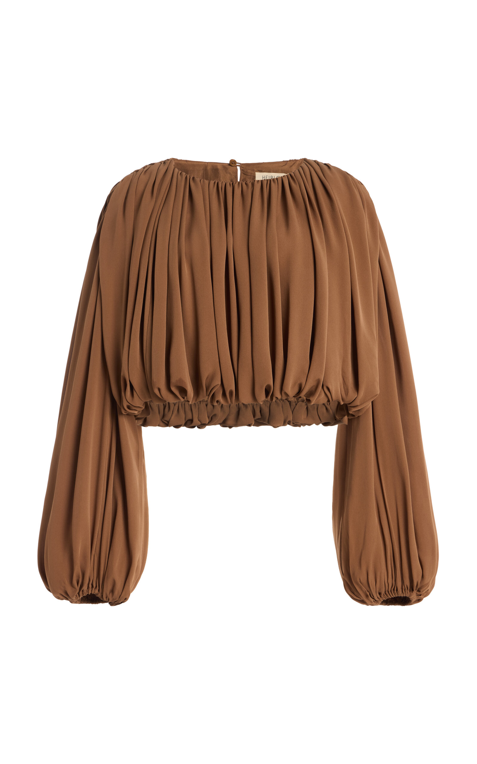 Heirlome Exclusive Michelle Silk Top In Brown