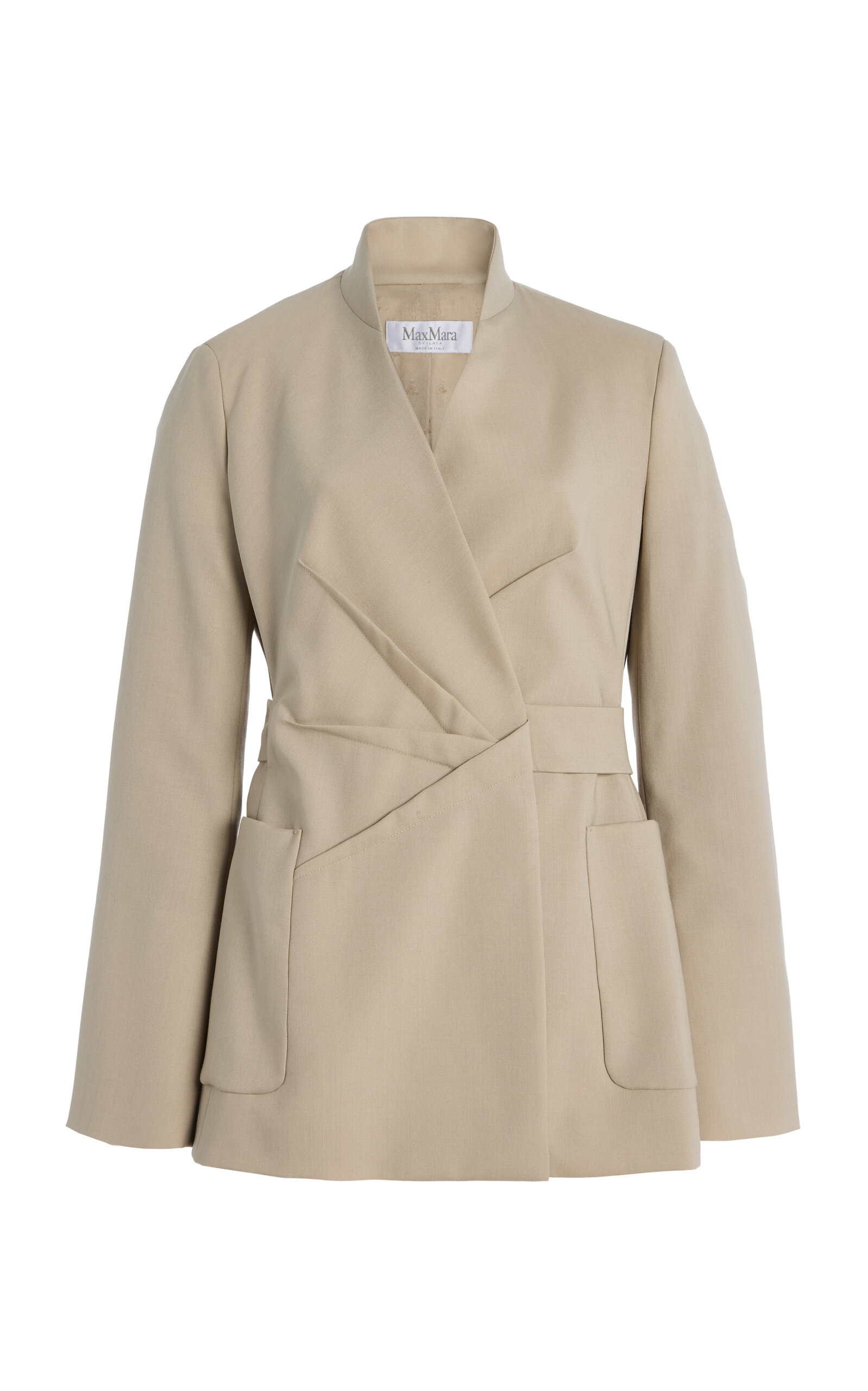 Max Mara Nereo Wool-Silk Jacket - Neutral