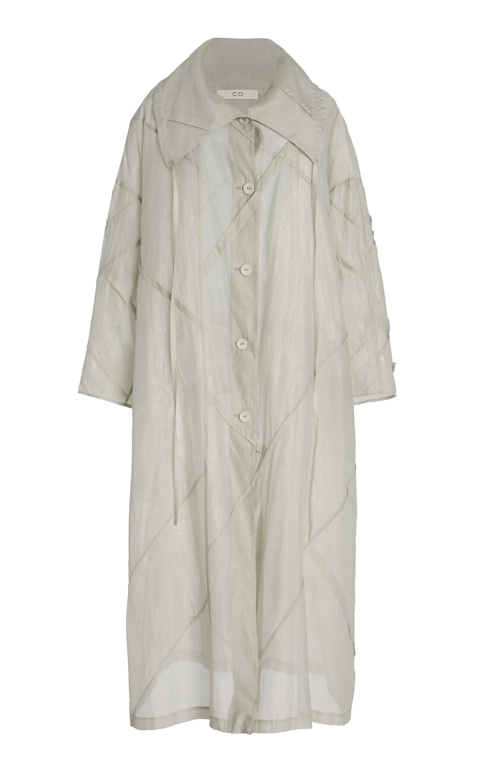 Sheer Cotton-Blend Dust Coat