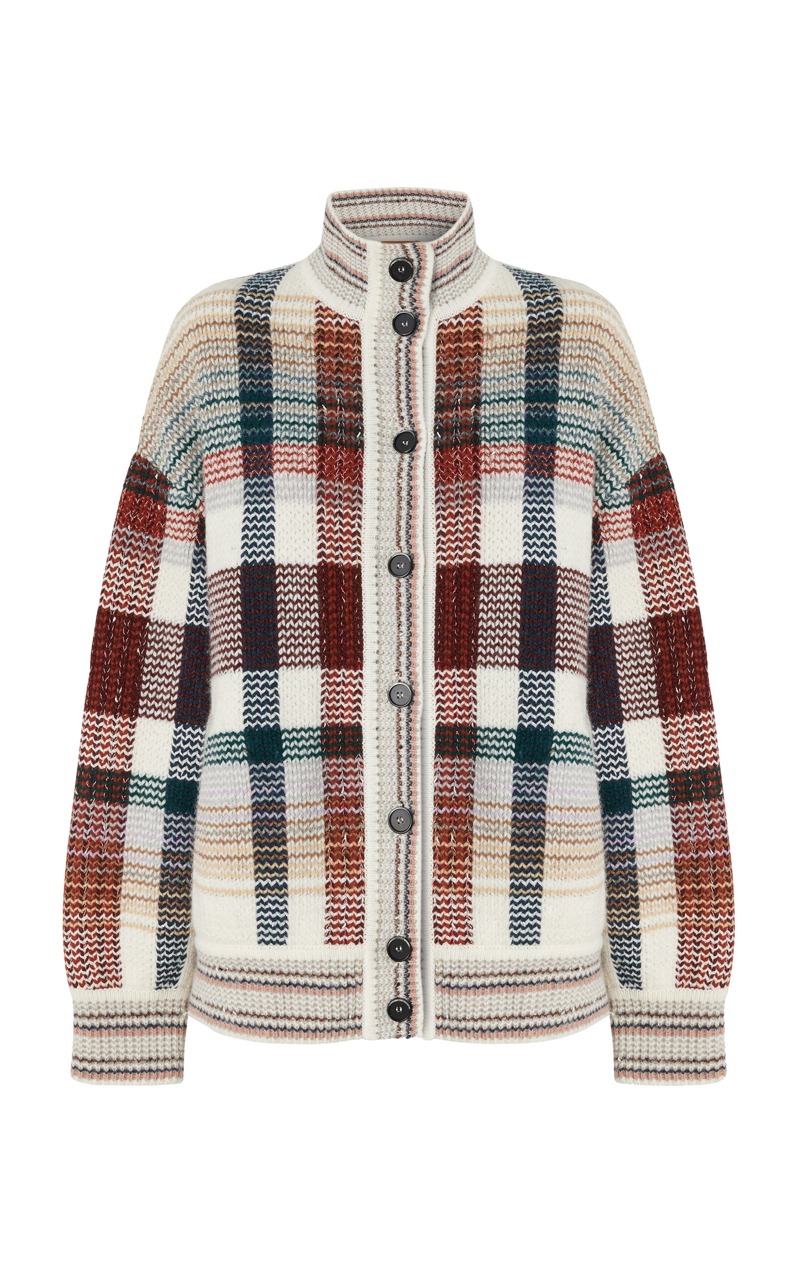 Missoni Buttoned Checkered Cardigan