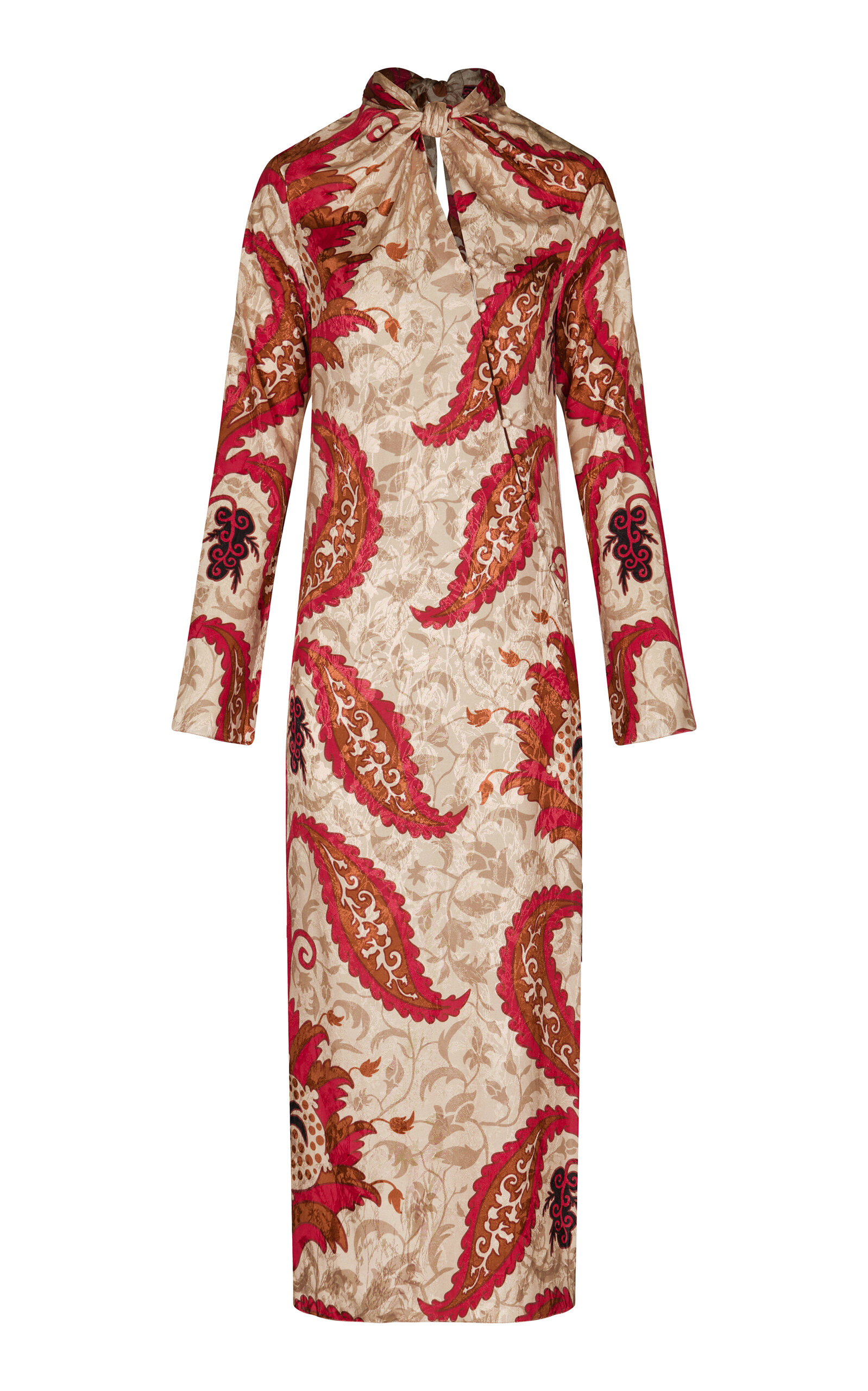 Esencia Femenina Jacquard Maxi Dress