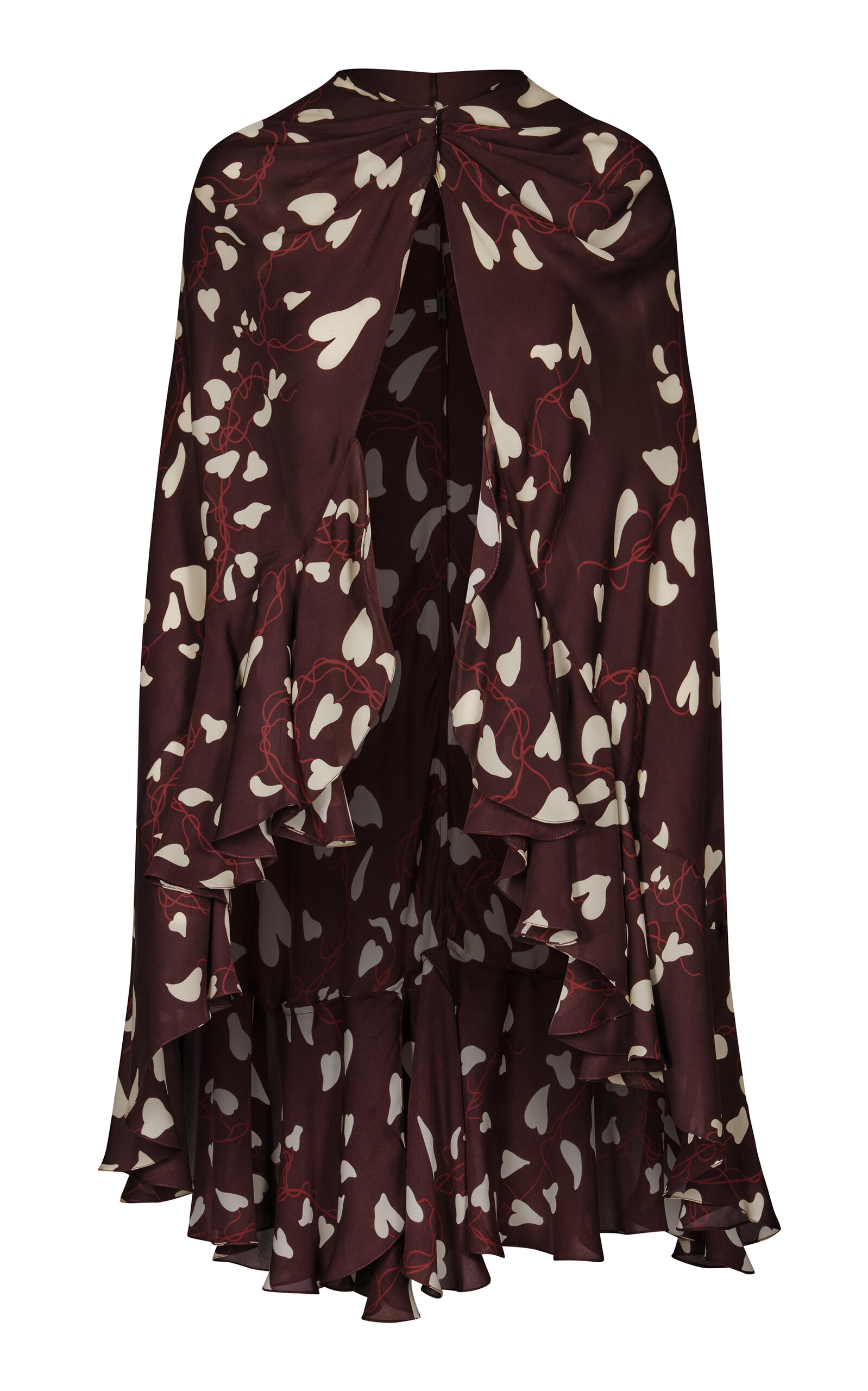 Johanna Ortiz Reinterpretation Silk Cape - Brown