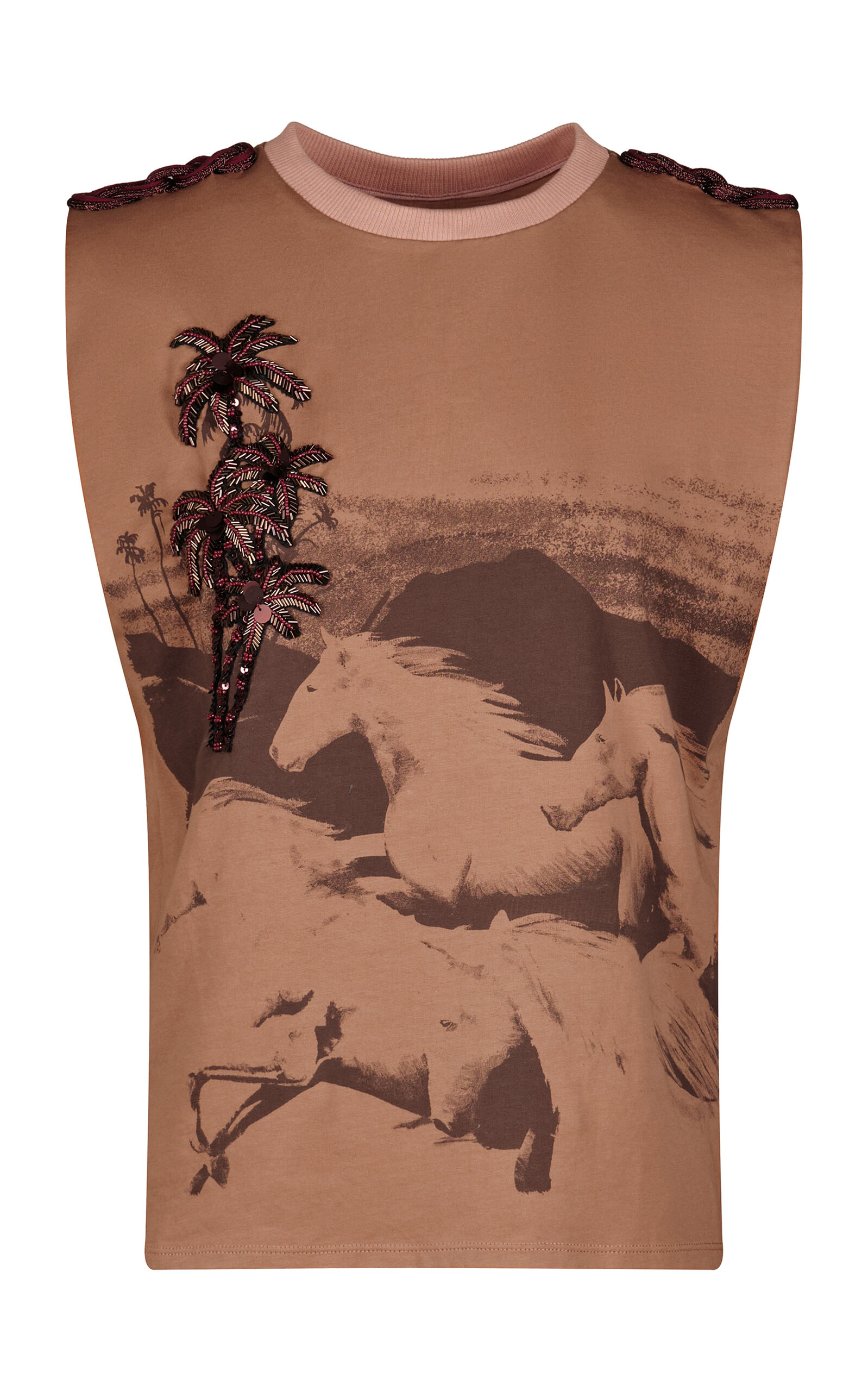 Johanna Ortiz Brave Tropical Printed Top - Khaki