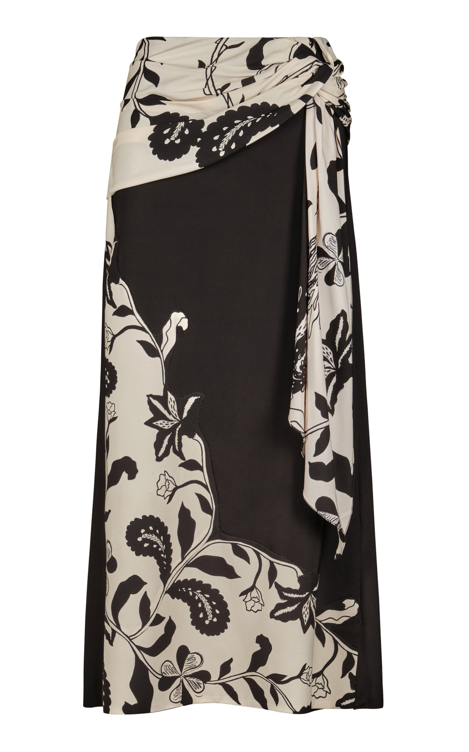 Johanna Ortiz Cosmology Midi Skirt - Black/white