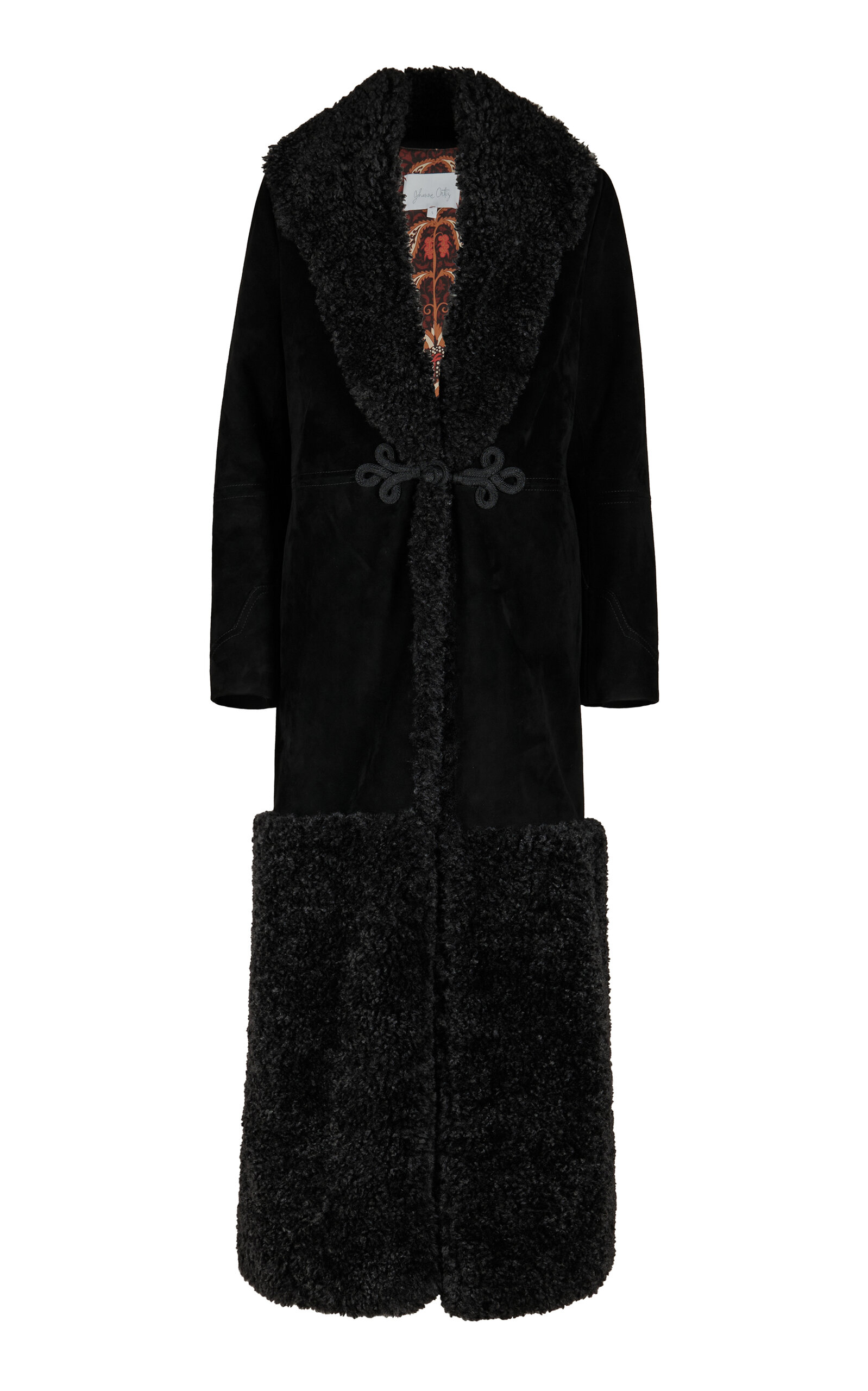 Johanna Ortiz Espesura Shearling Coat - Black