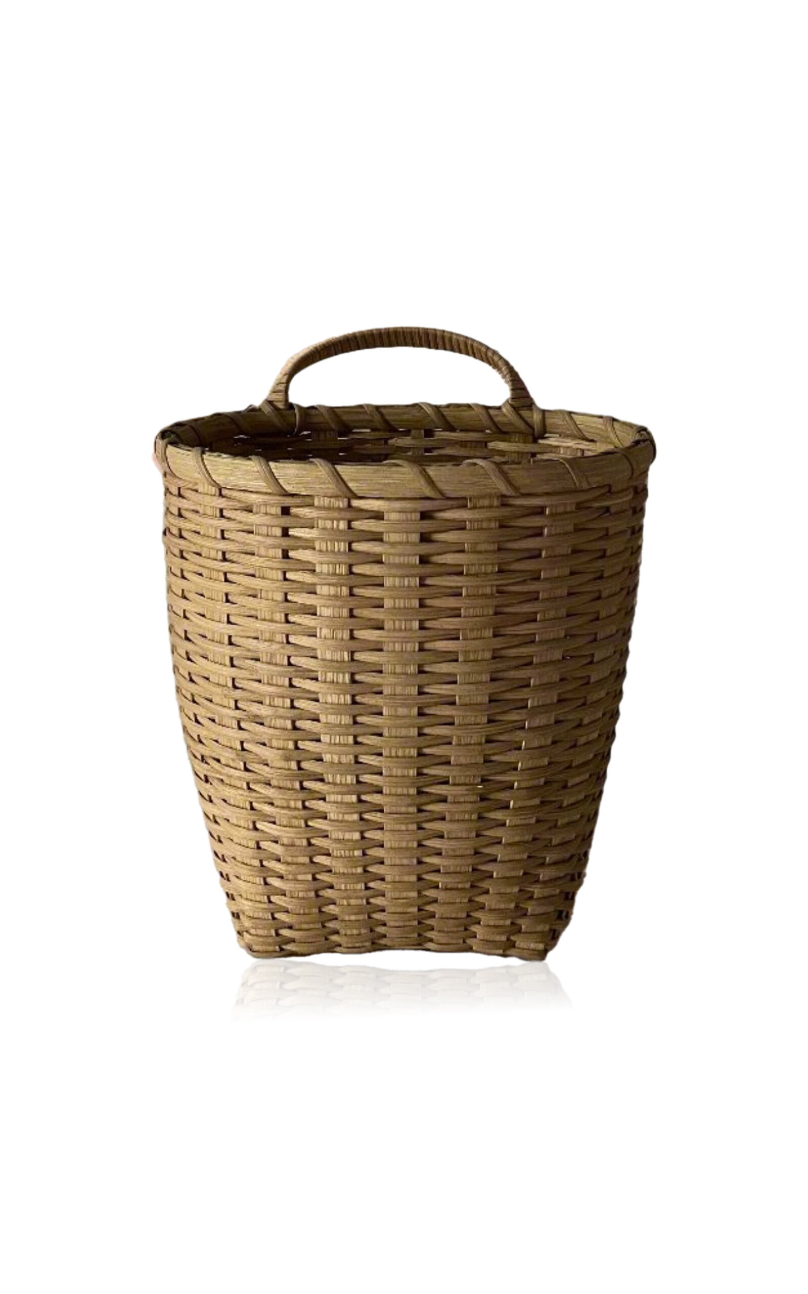 UNDERWATER WEAVING STUDIO Cornet Rattan Wall Basket - Neutral