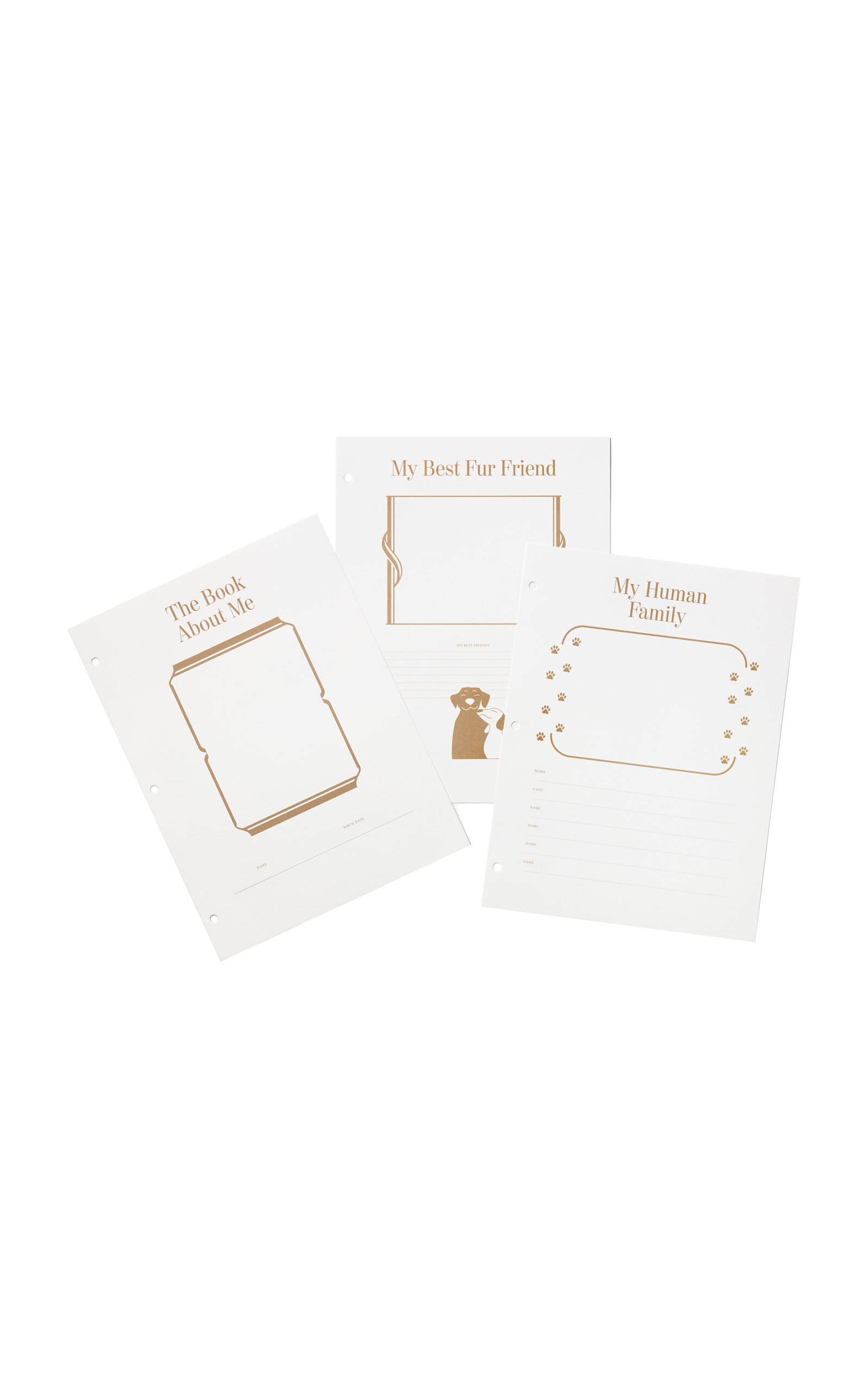 Printworks Dog Album Insert Paper - White