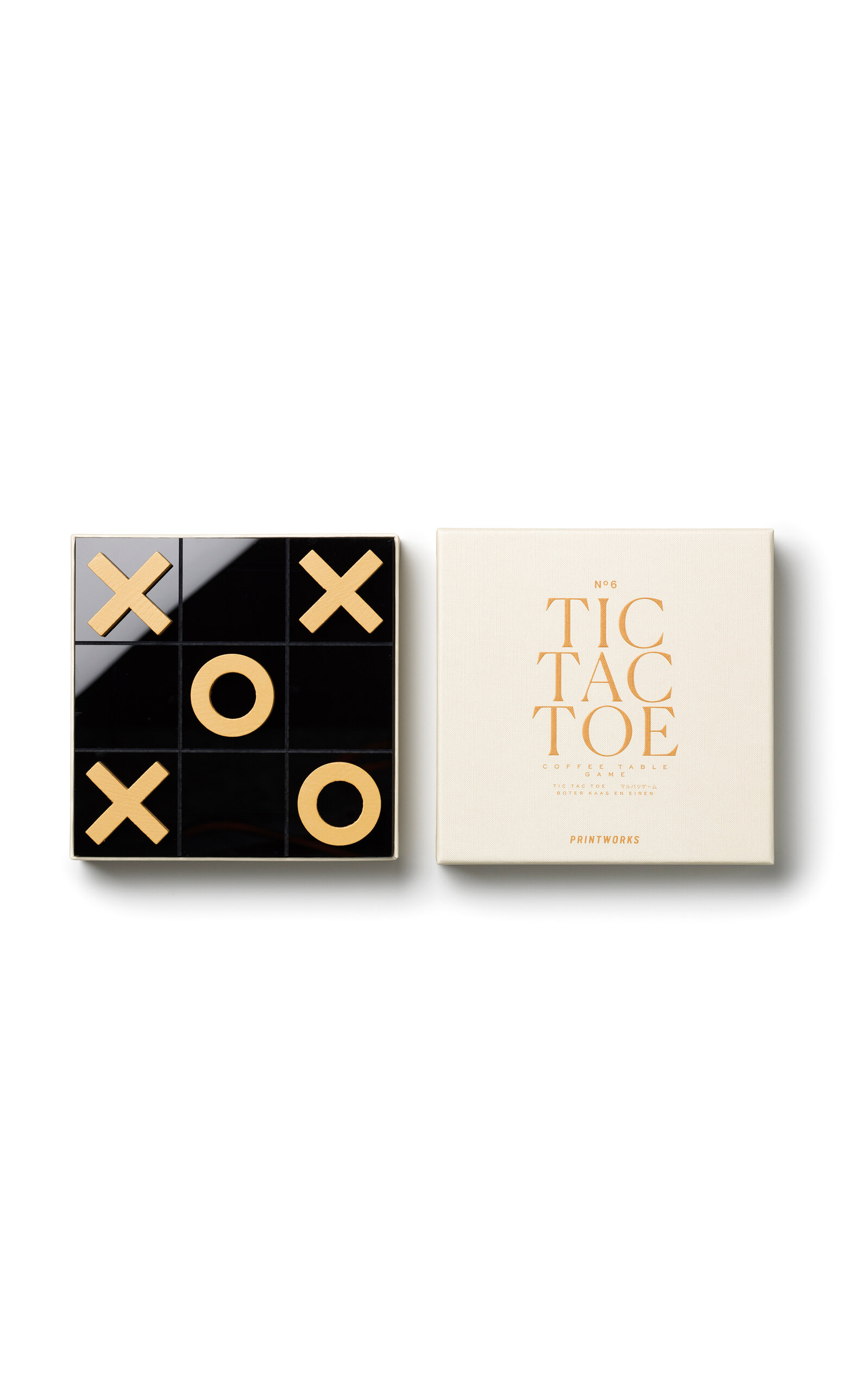 Printworks Classic Tic Tac Toe Game Set - Nude