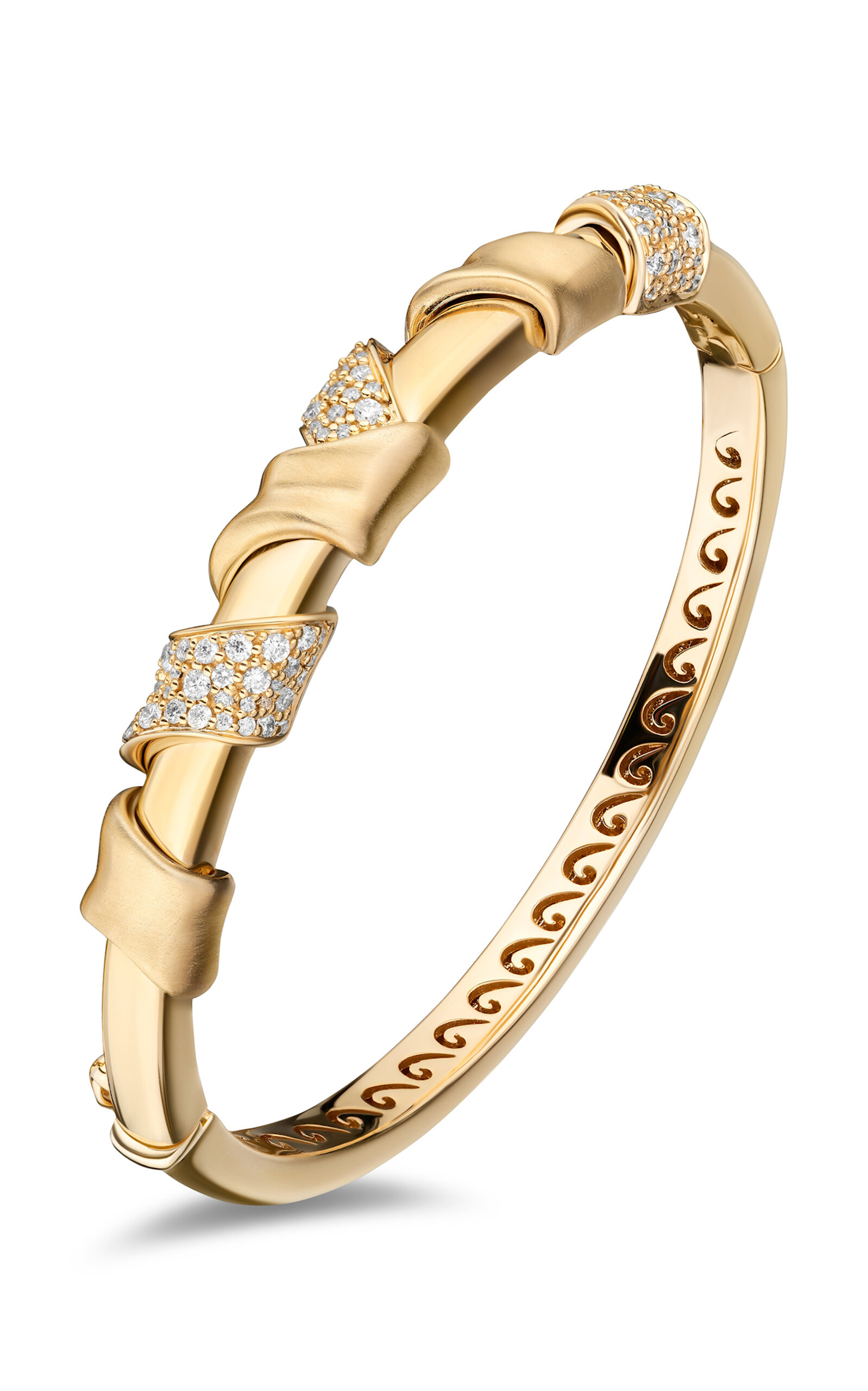 Mason And Books 14k Gold Ribbon Wrap Bracelet In Gold