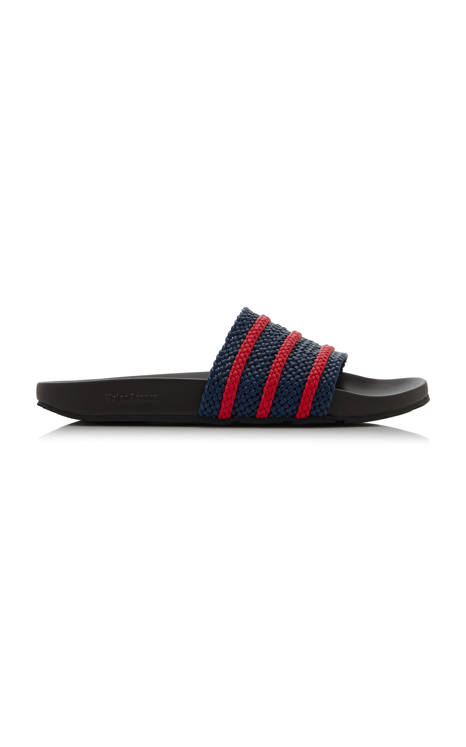 Adidas x Wales Bonner - Adilette Leather Slides - Multi - UK 8 - Moda Operandi