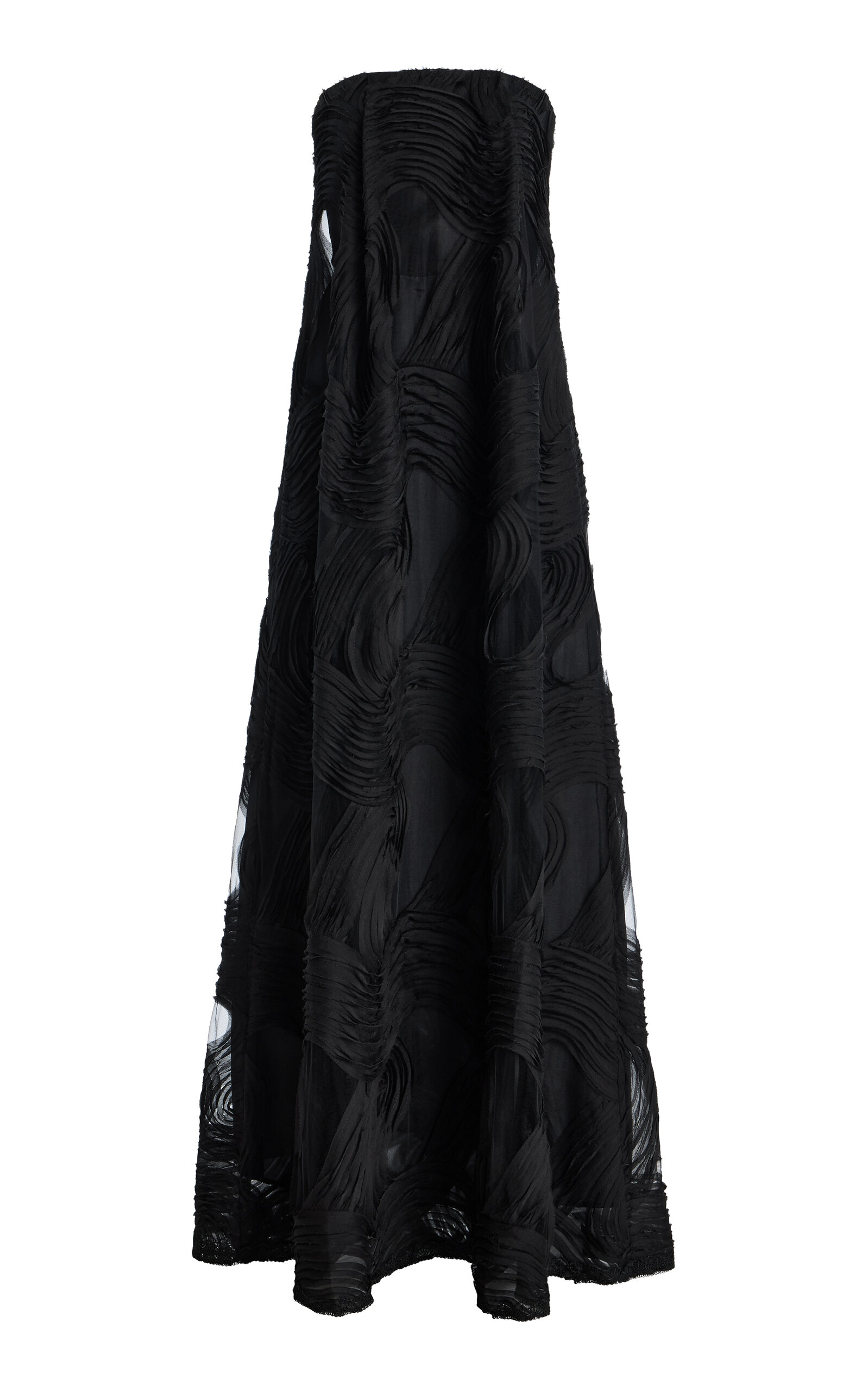 Greta Constantine Elma Ribbon-Embroidered Organza Gown - Women's Clothing