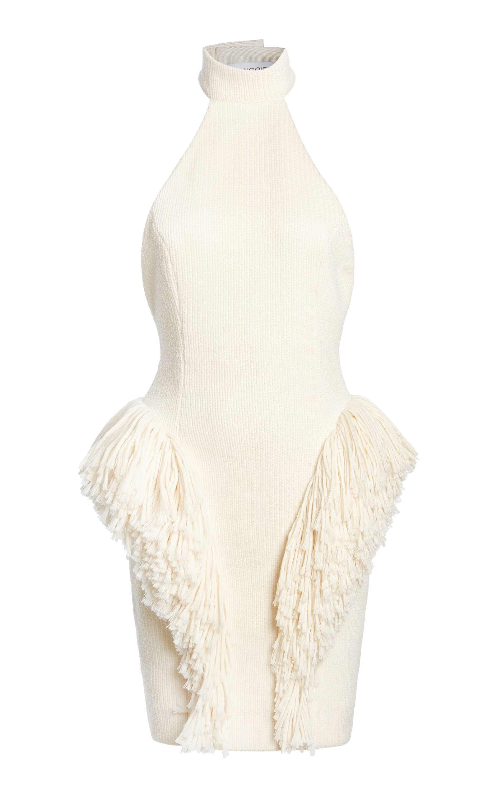 FRANÇOISE Bia Halter Tweed Cotton Dress