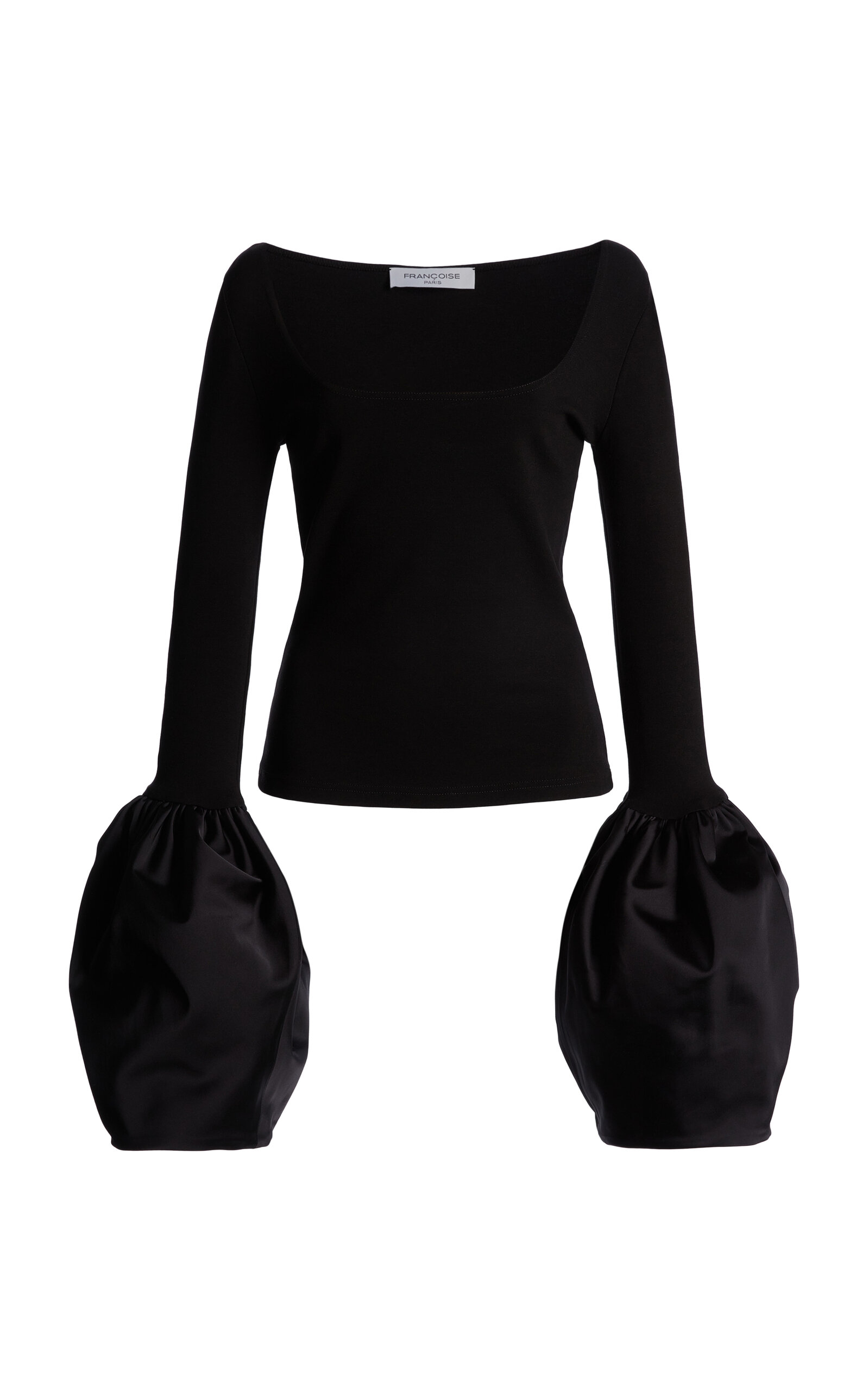 FRANÇOISE Lexi Bouffante-Sleeve Cotton Top - Women's Clothing