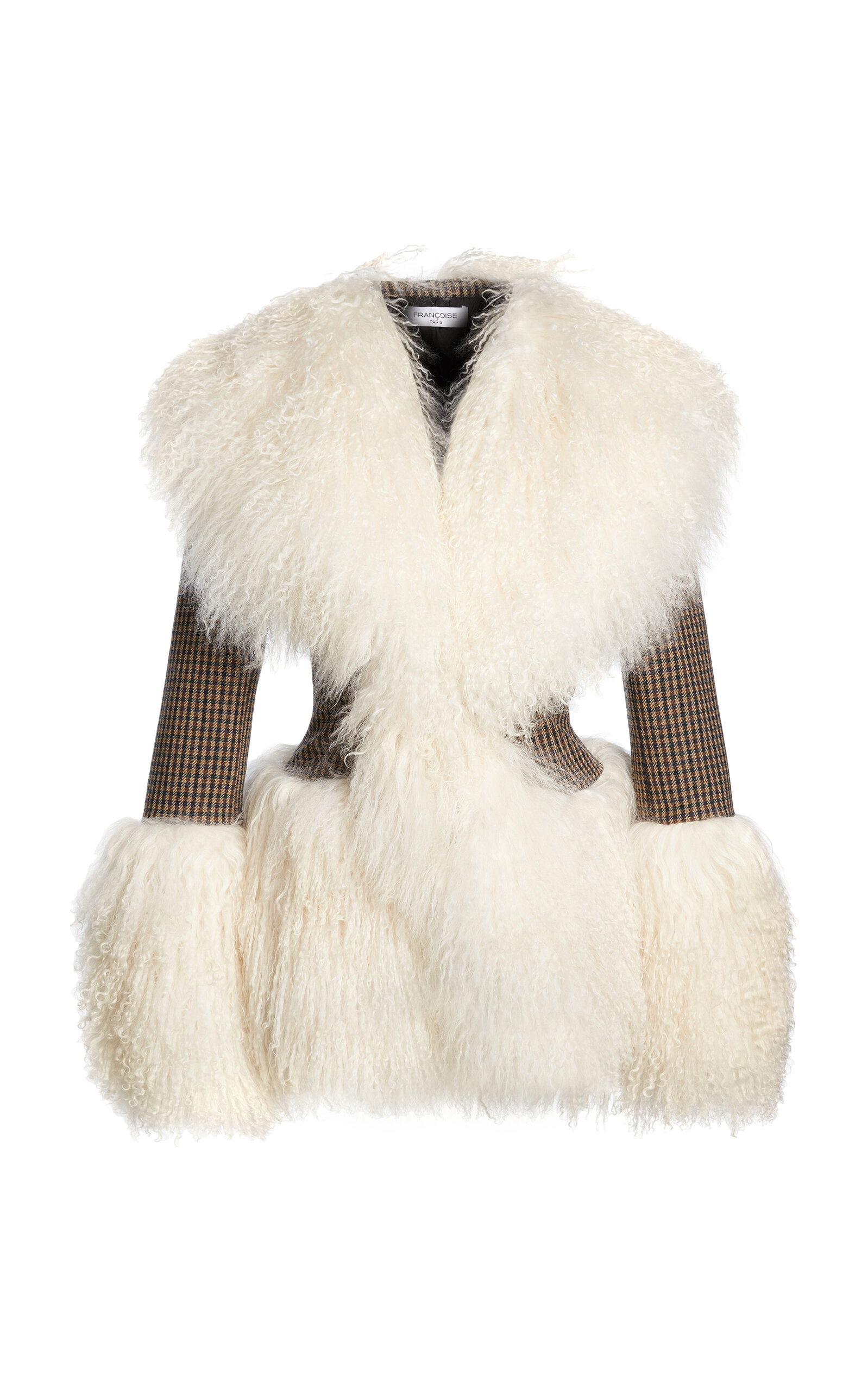 Francoise Tamara Wool Jacket In Plaid