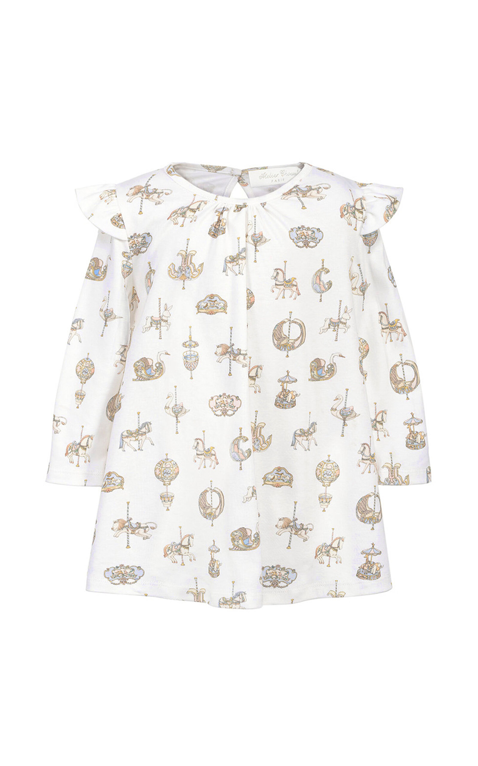 Atelier Choux Cotton-Jersey Baby Dress