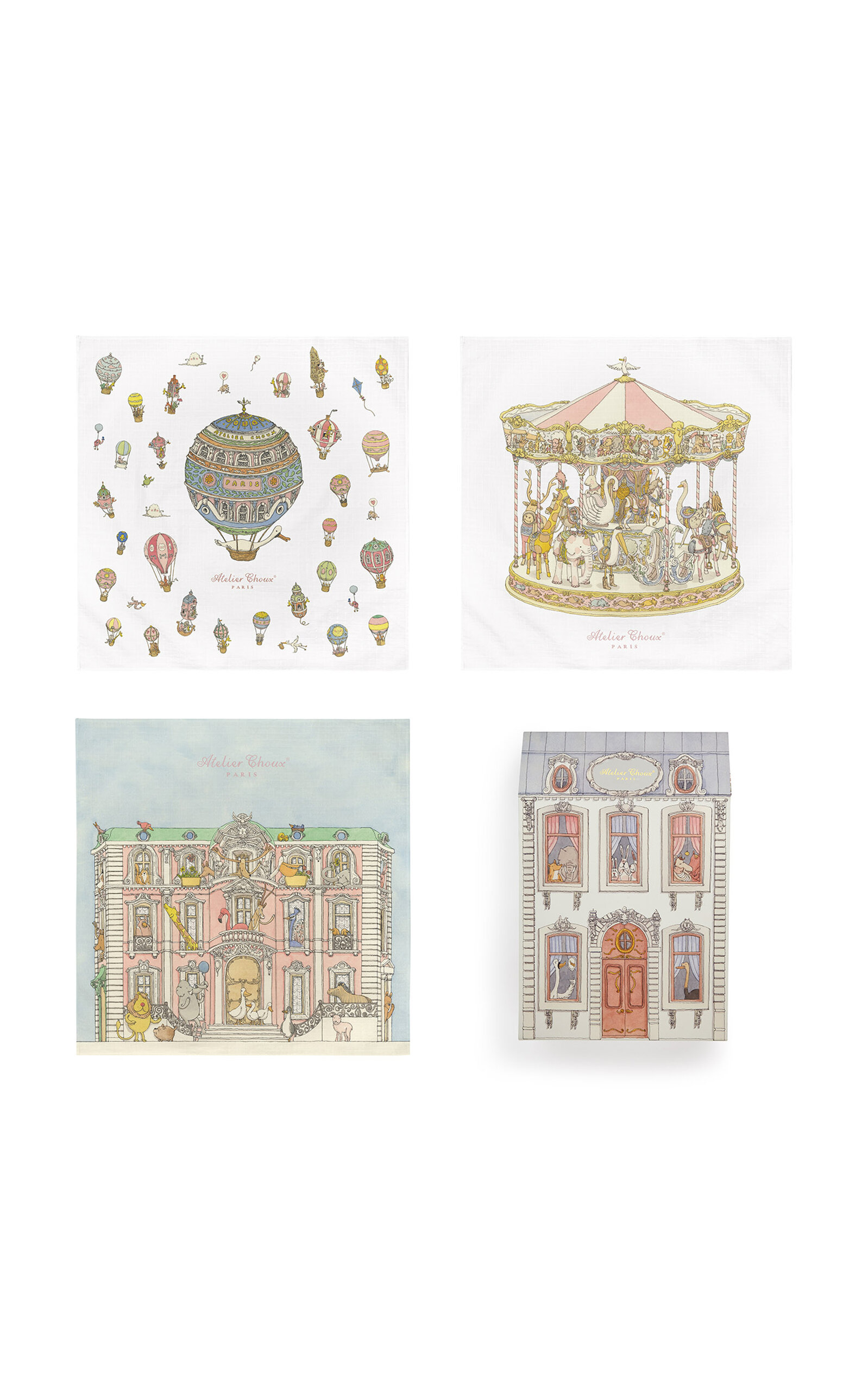 Atelier Choux Set-Of-Three Blankets