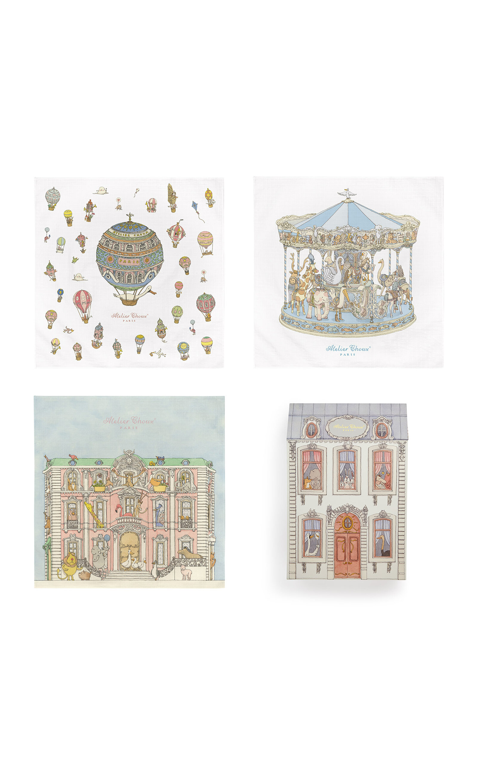 Atelier Choux Set-Of-Three Blankets