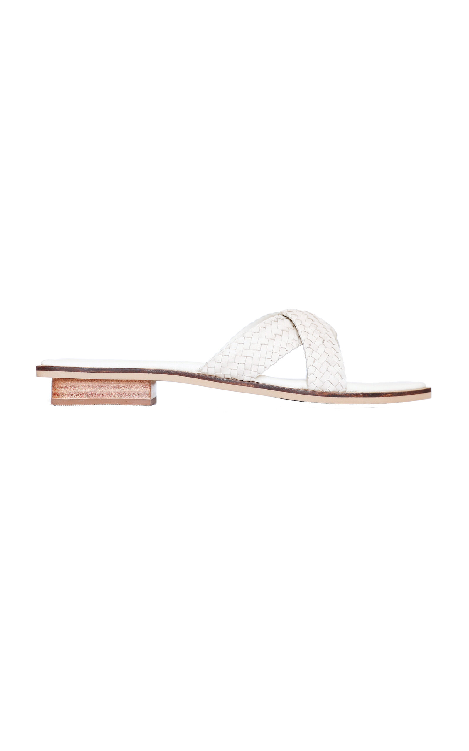 Iris Leather Slides