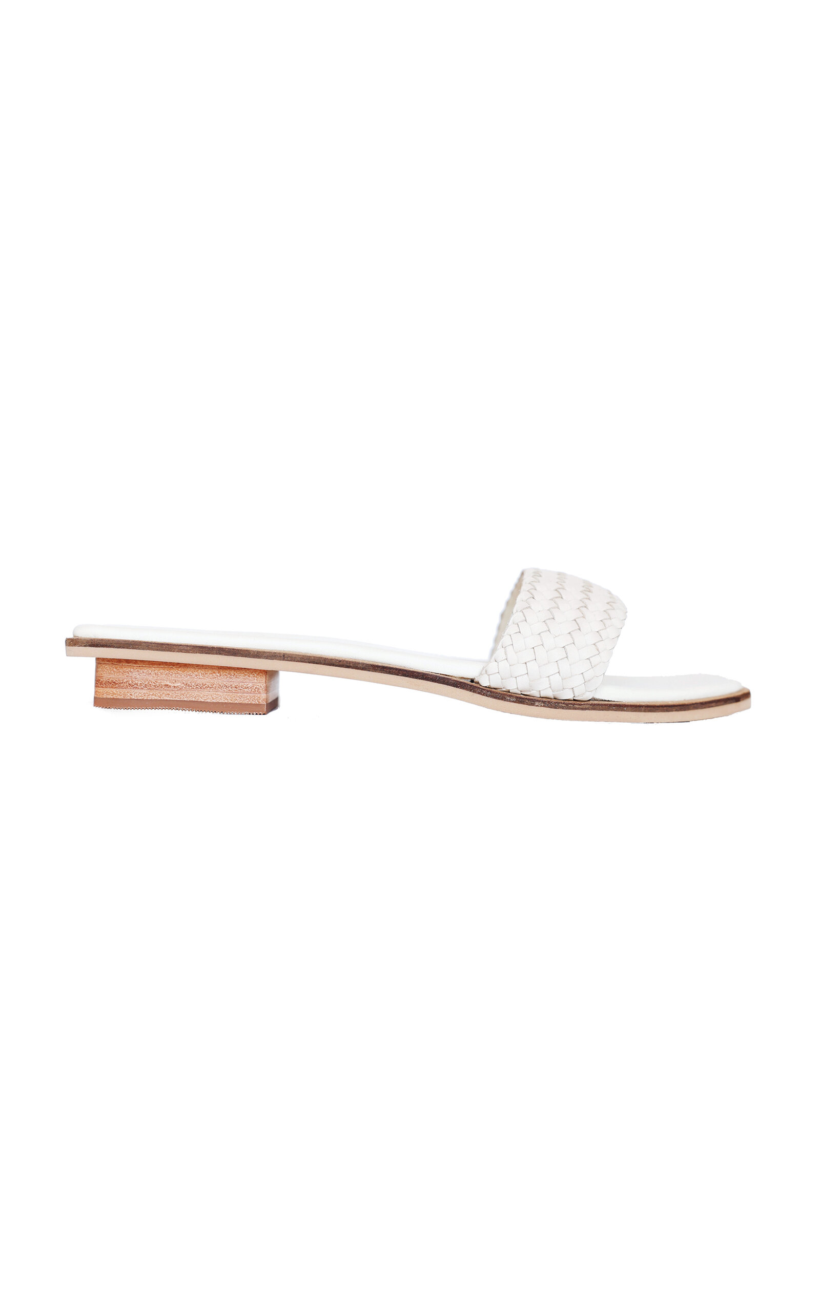 Bembien Aless Leather Slides In White