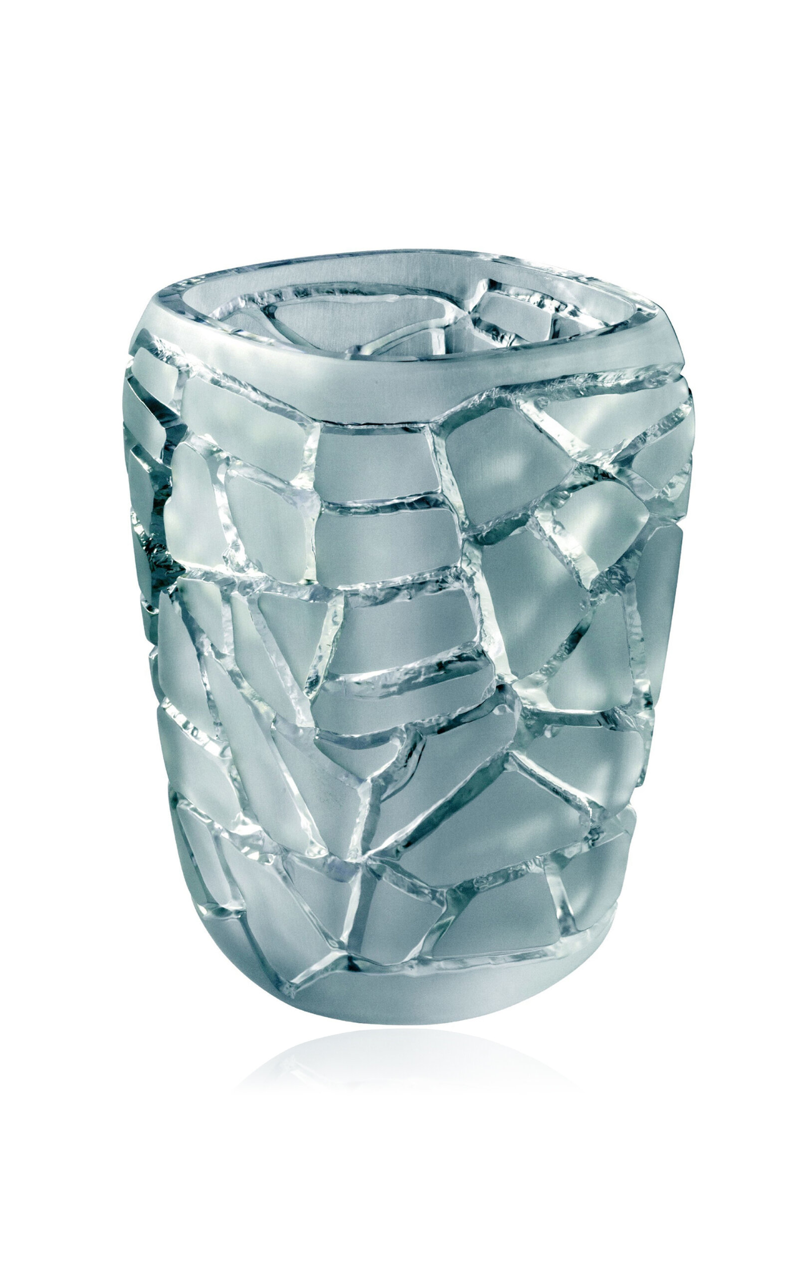 Lalique Magnitude Vase - Light Blue