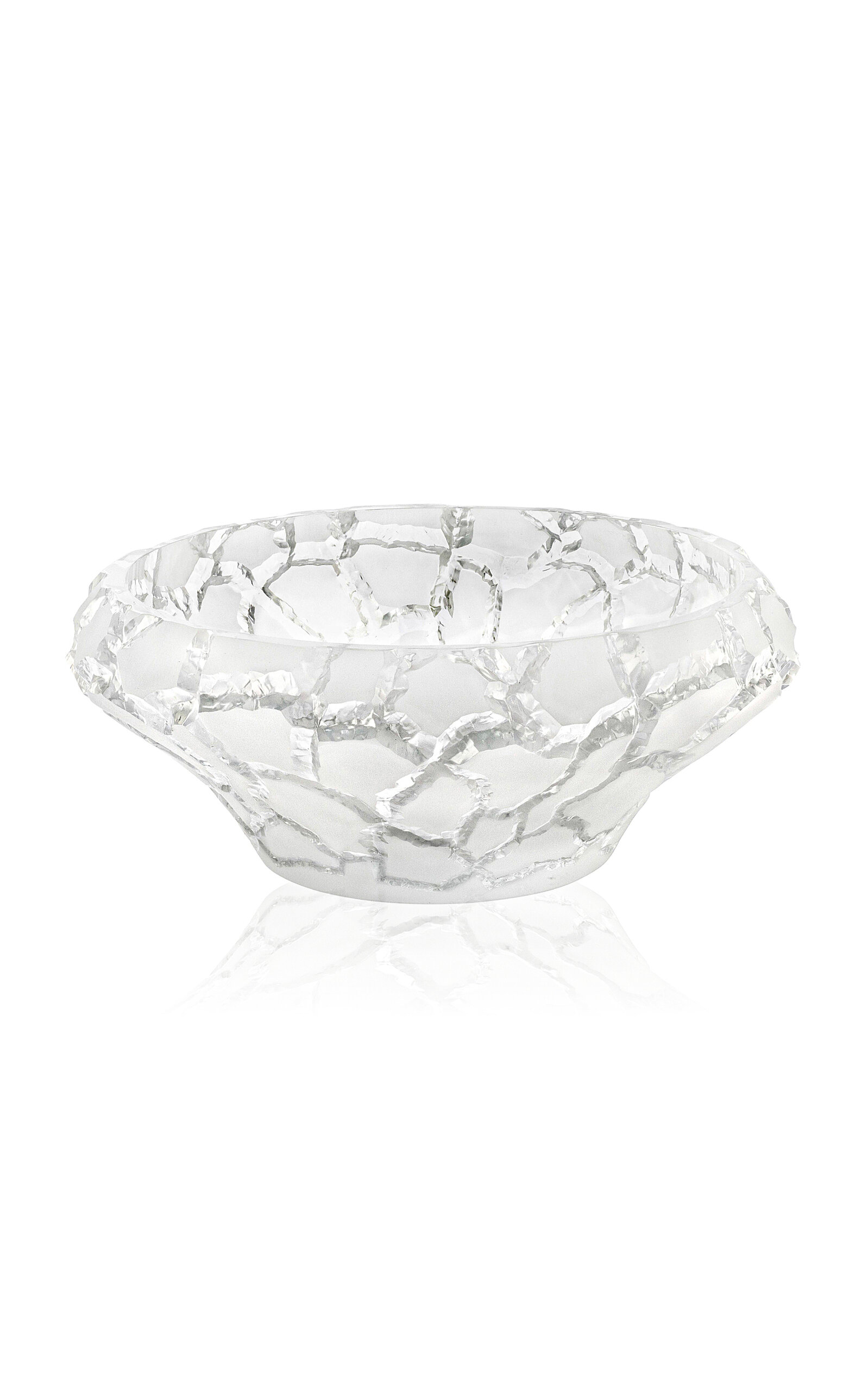 Lalique Crystal Caldera Bowl In Clear