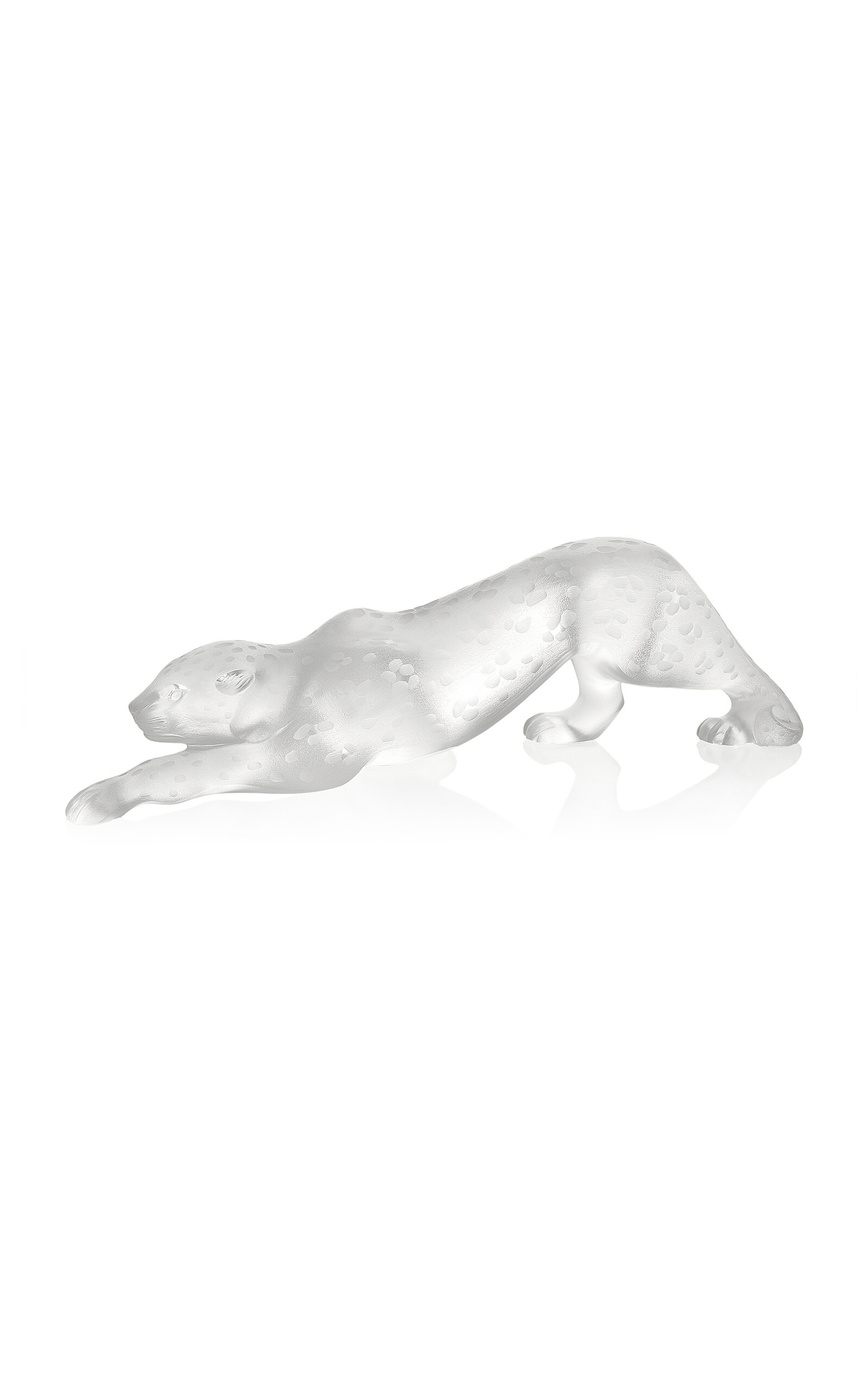 Lalique Zeila Panther Sculpture In Clear