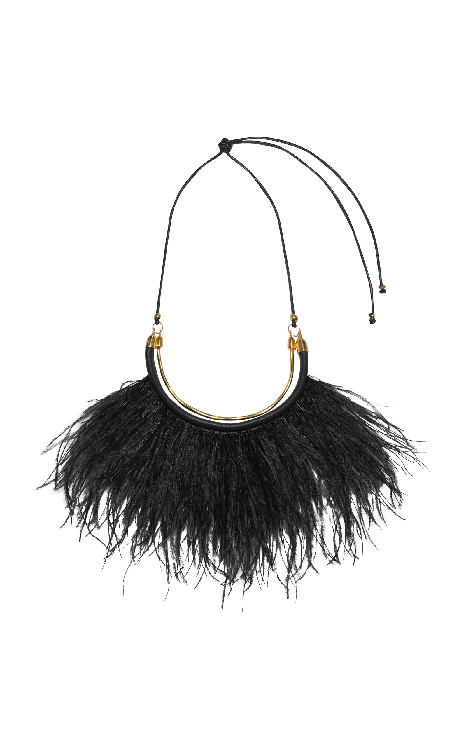Johanna Ortiz Talisman Dance Feather Necklace - Black - OS - Moda Operandi