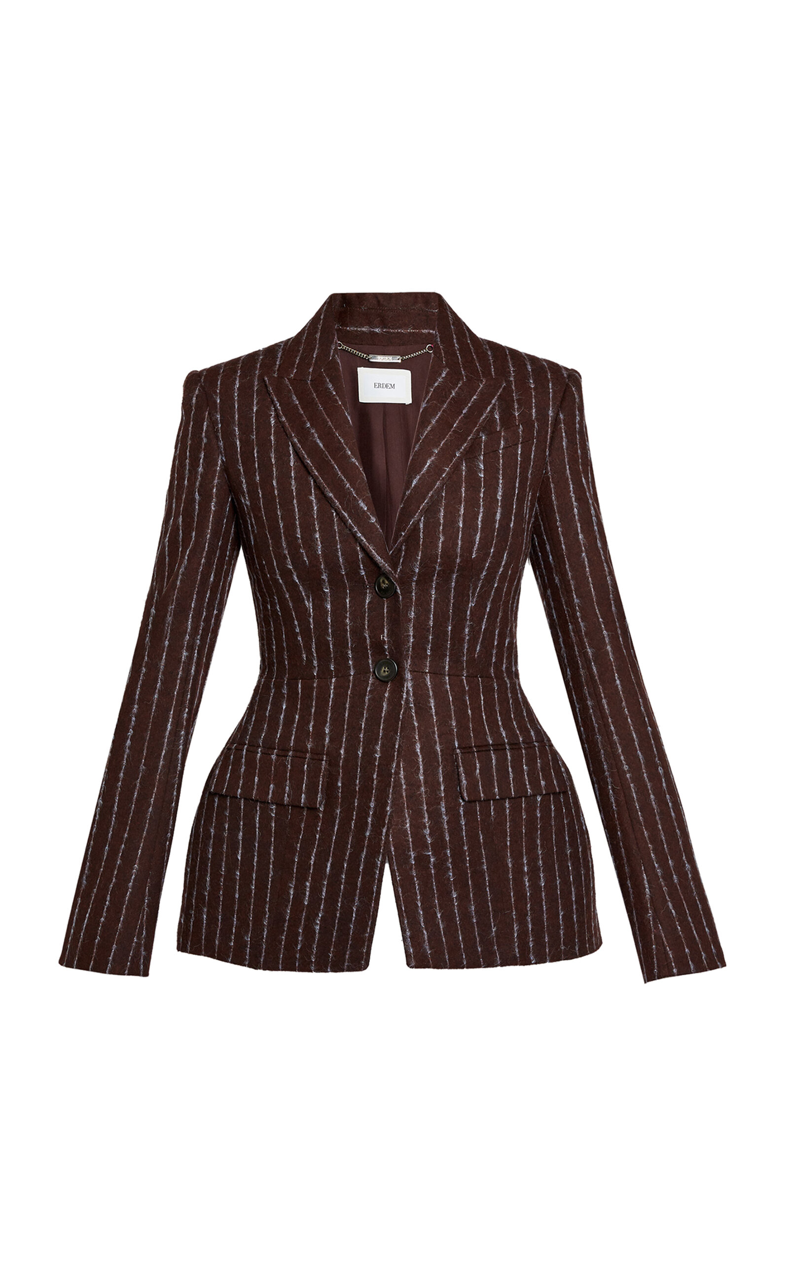 Erdem Striped Wool-Blend Blazer