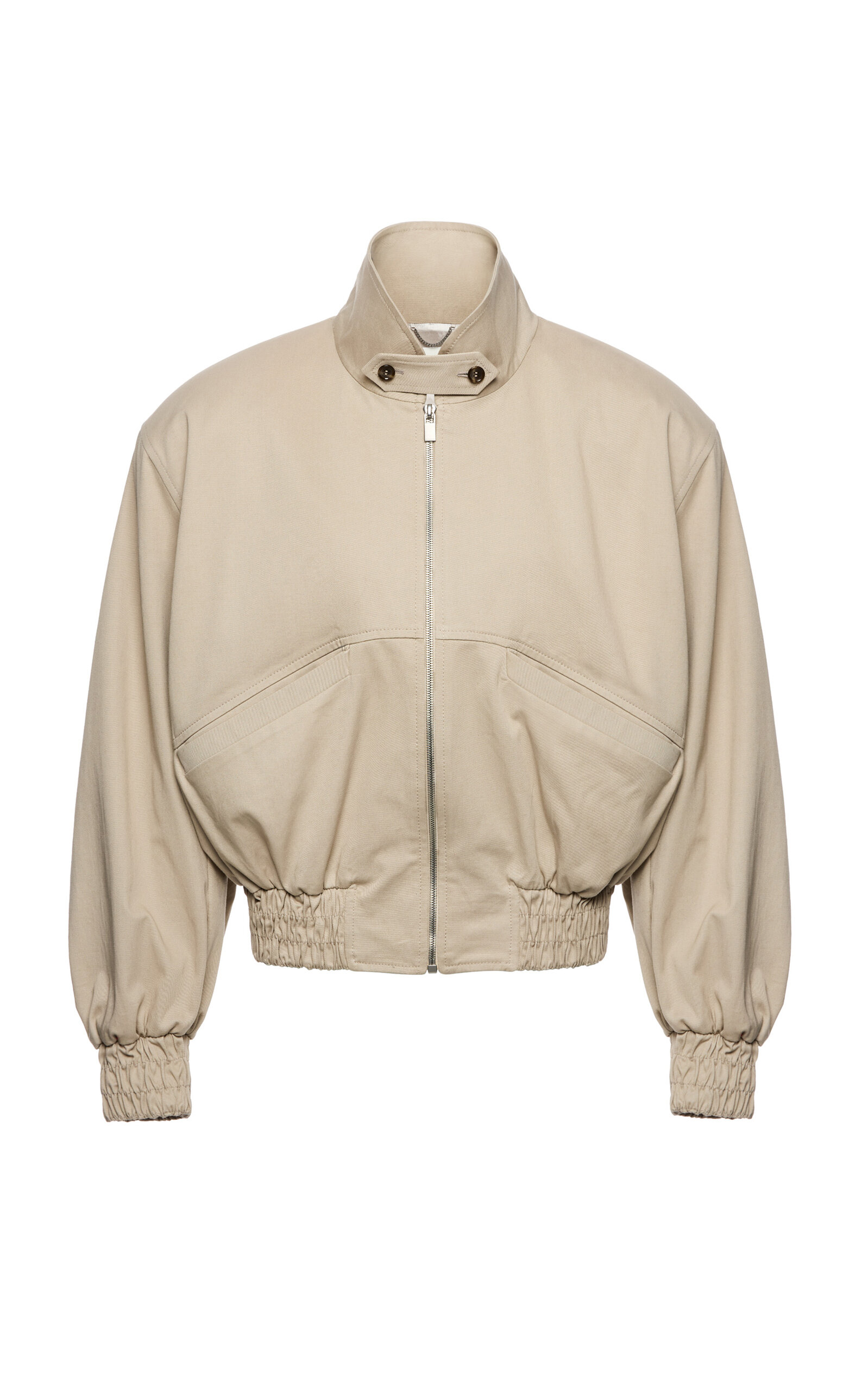 Magda Butrym Wool Bomber Jacket In Nude