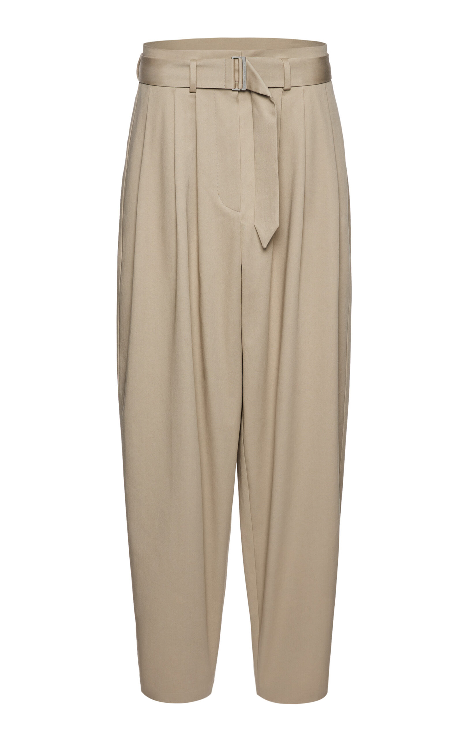 Magda Butrym Wide Leg Cotton Pants In Nude