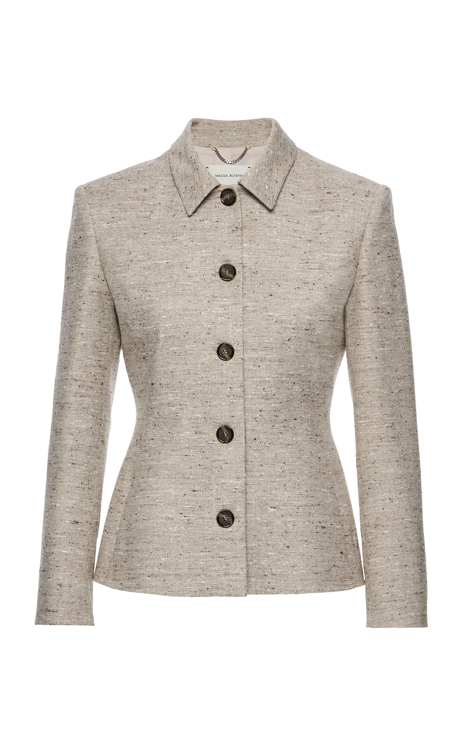 Magda Butrym Silk-Blend Single-Breasted Jacket