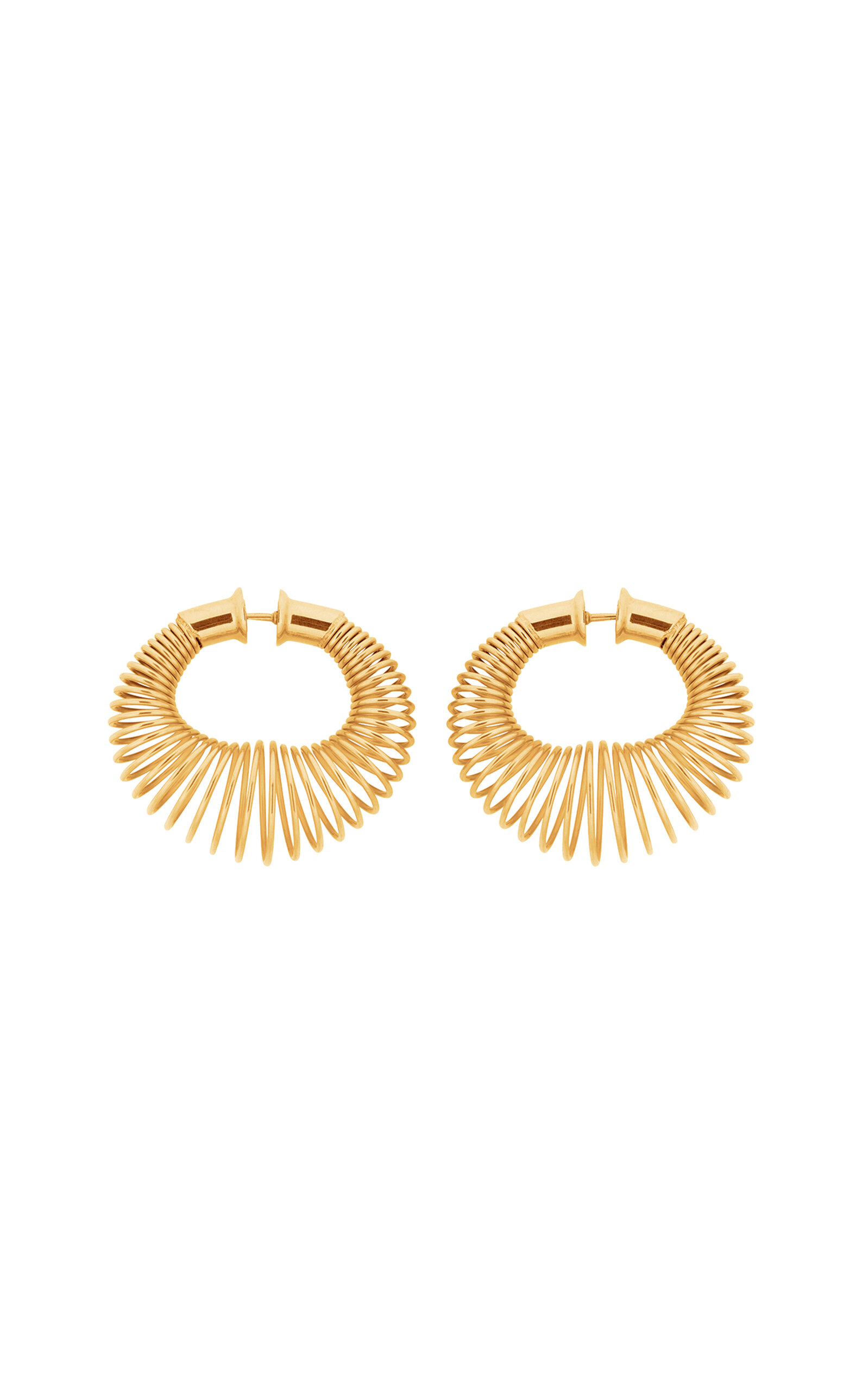 Alaïa Spiral Small Hoop Earrings In Gold