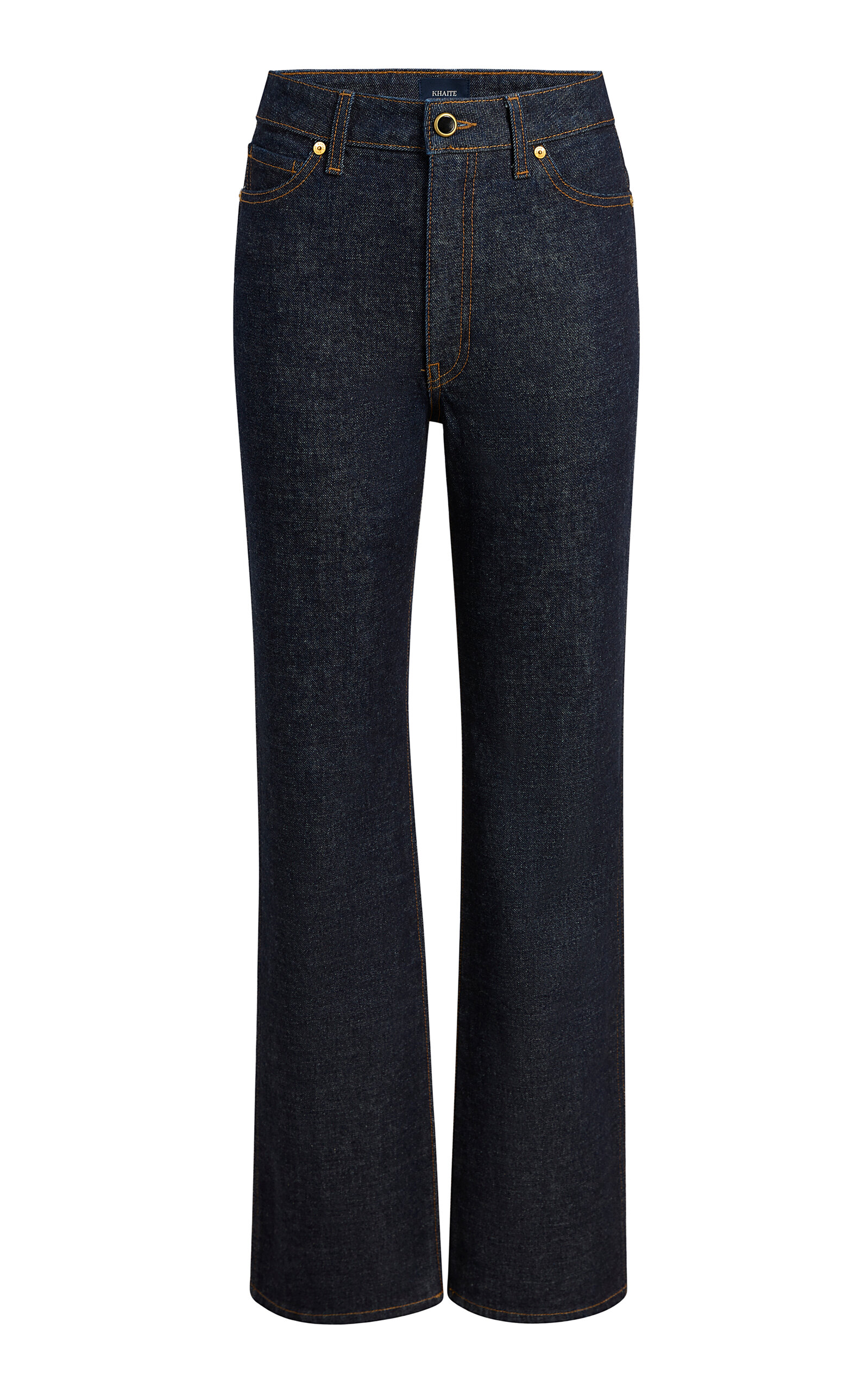 Khaite Danielle Stretch High-rise Indigo Jeans In Blue