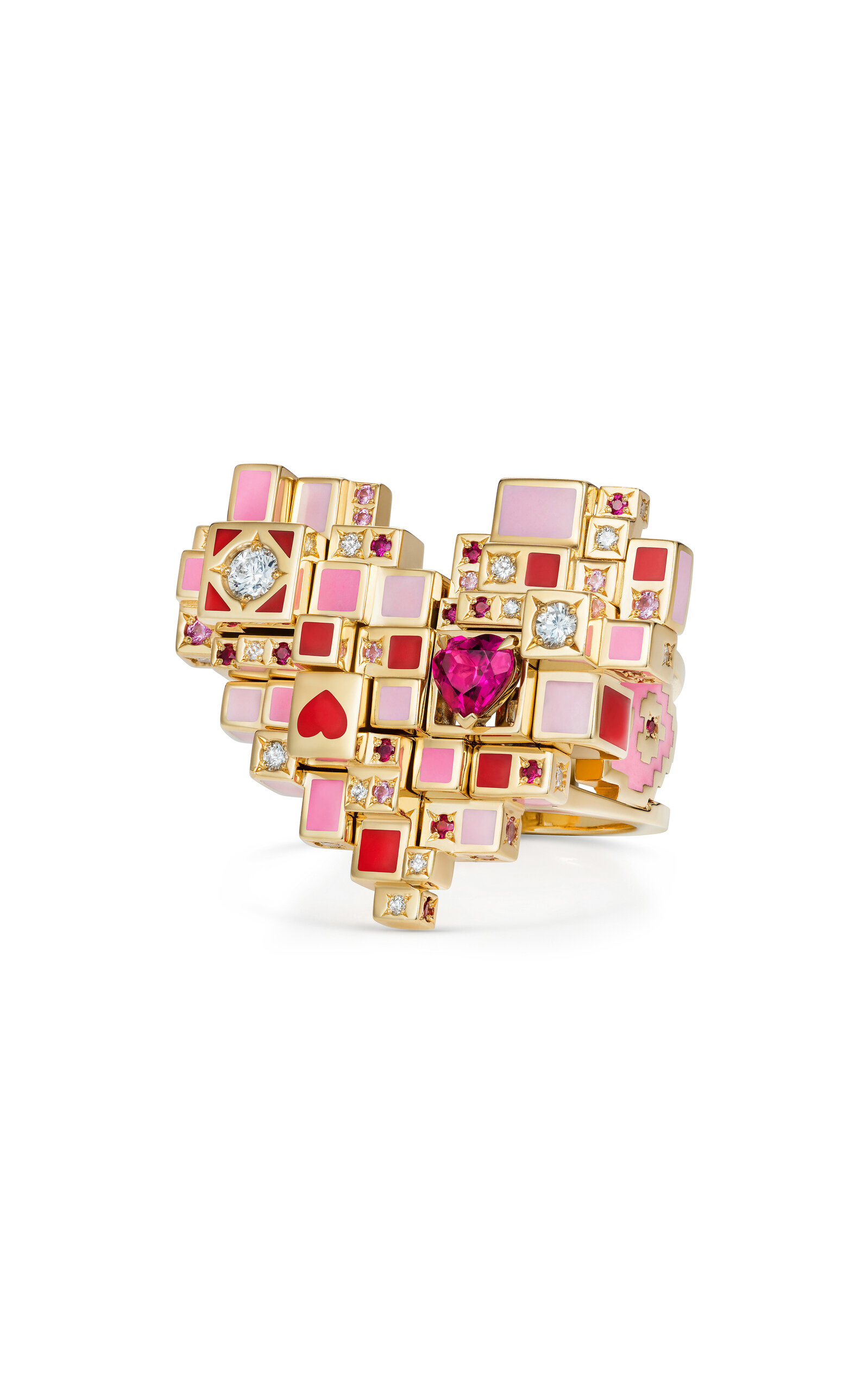 Aisha Baker The Ever After 18k Yellow Gold Multi-stone Ring