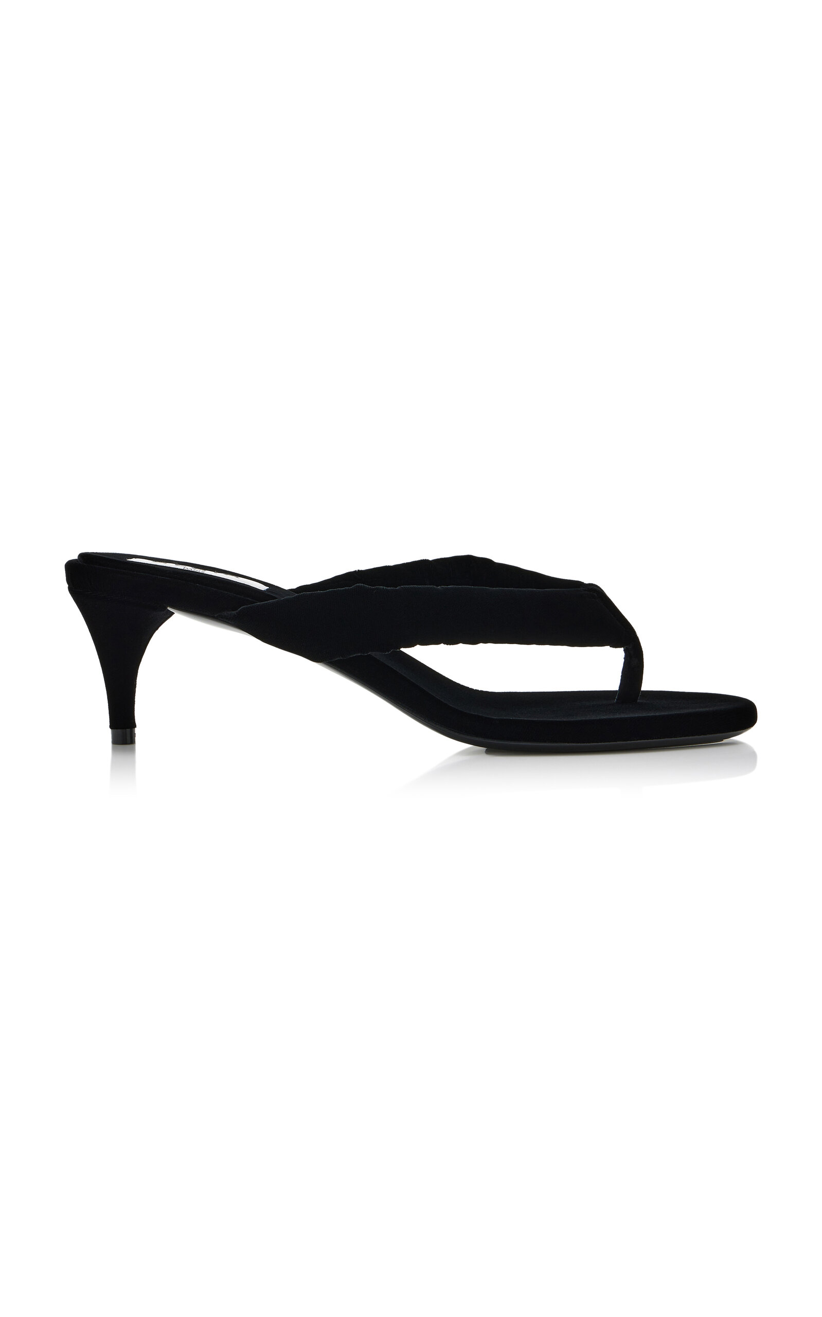 ALAÏA Velvet Thong Sandals - Women's Shoes