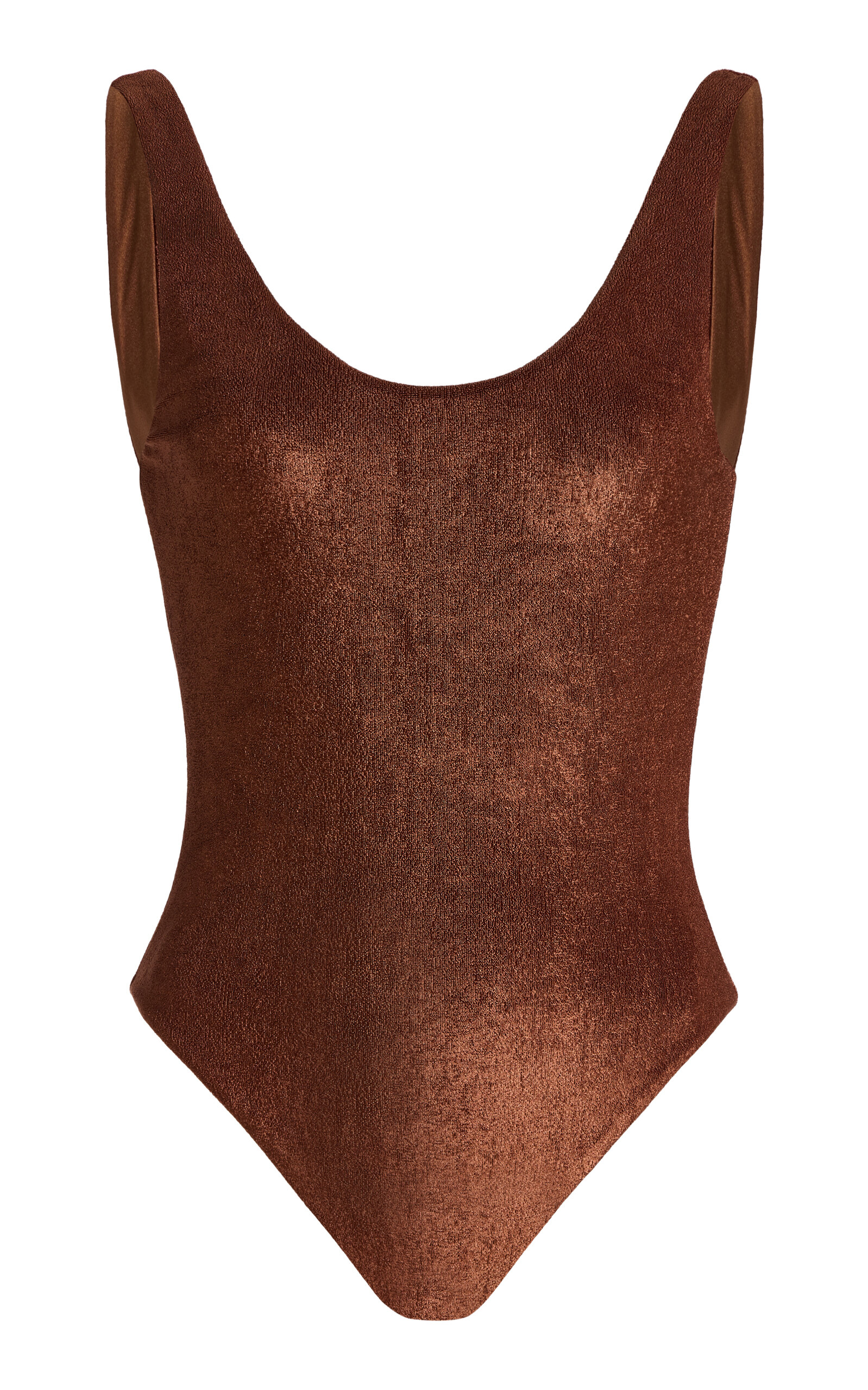 Jade Swim Contour Swimsuit In Brown