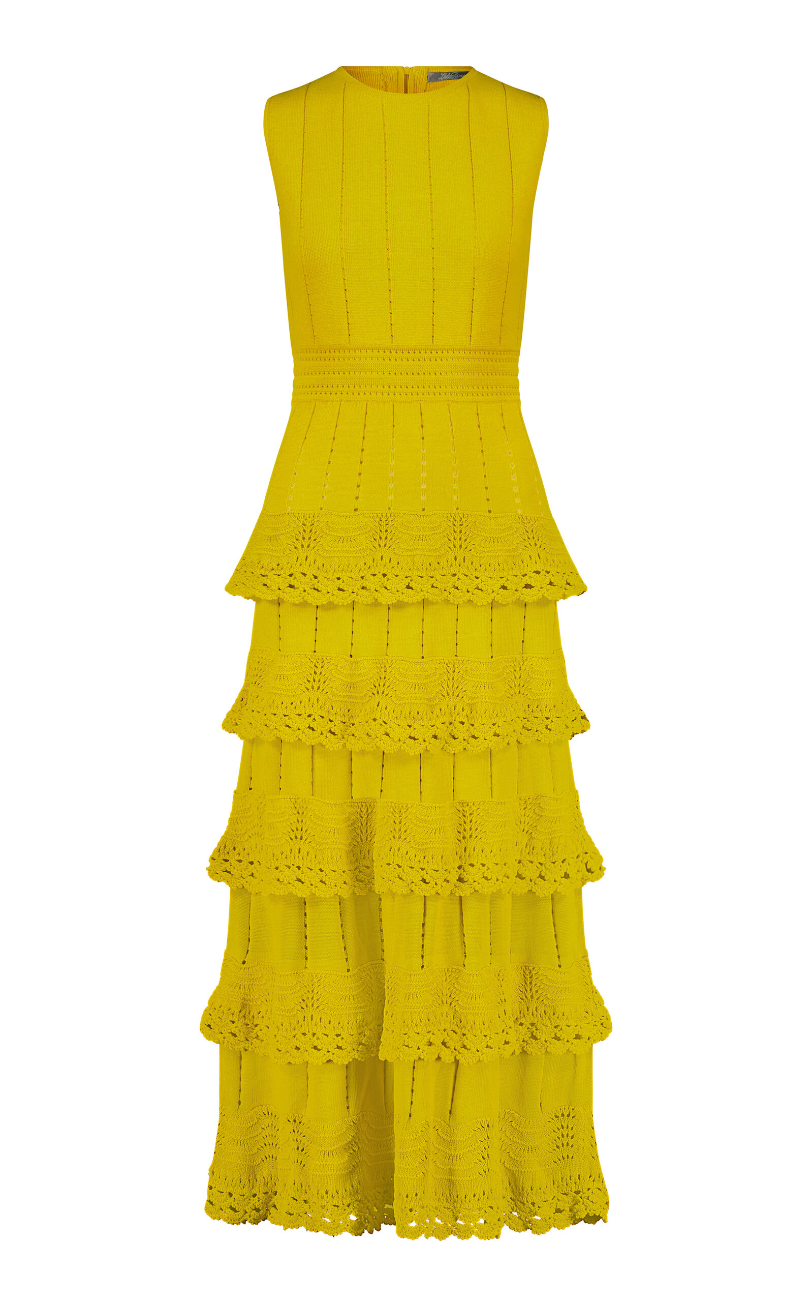 Piper Crocheted Cotton-Blend Knit Maxi Dress