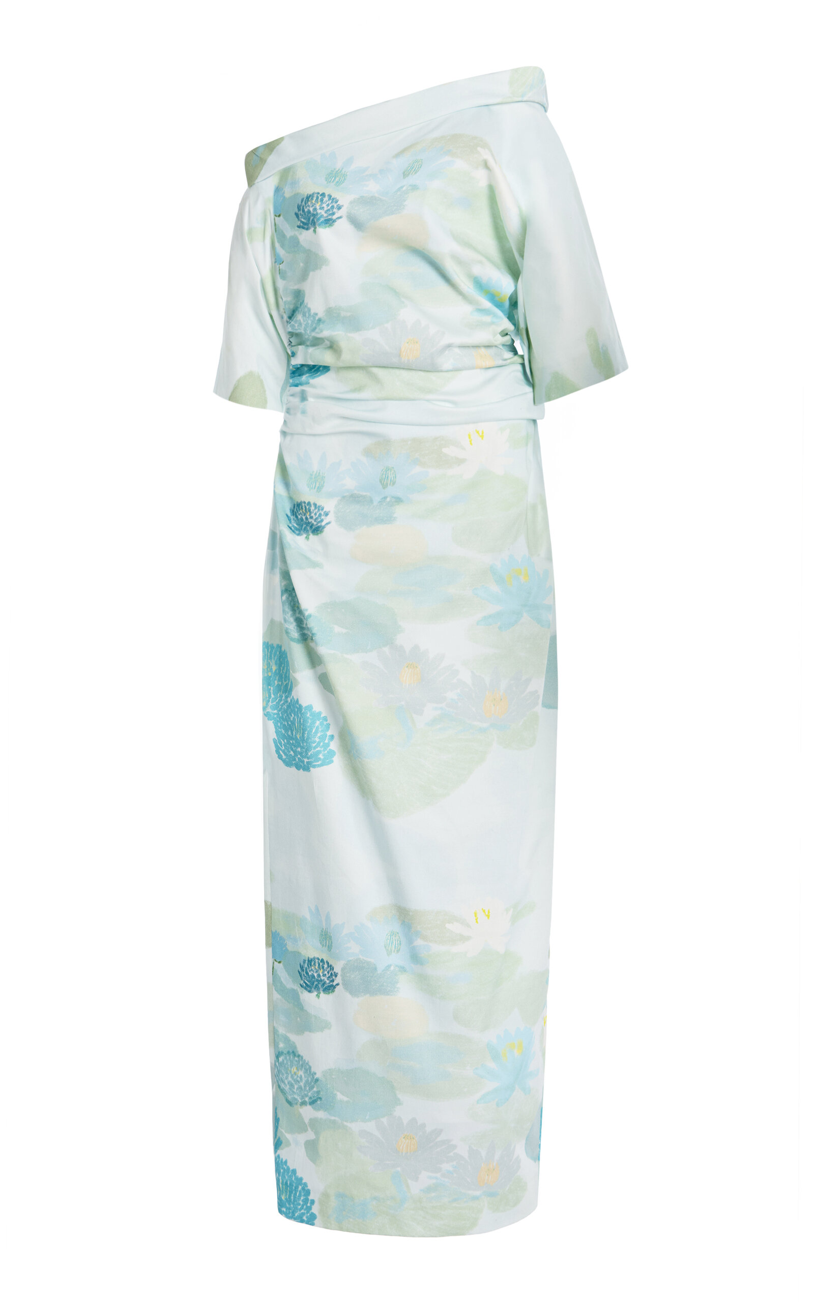 Bernadette Bowery Asymmetric Cotton Dress In Multi