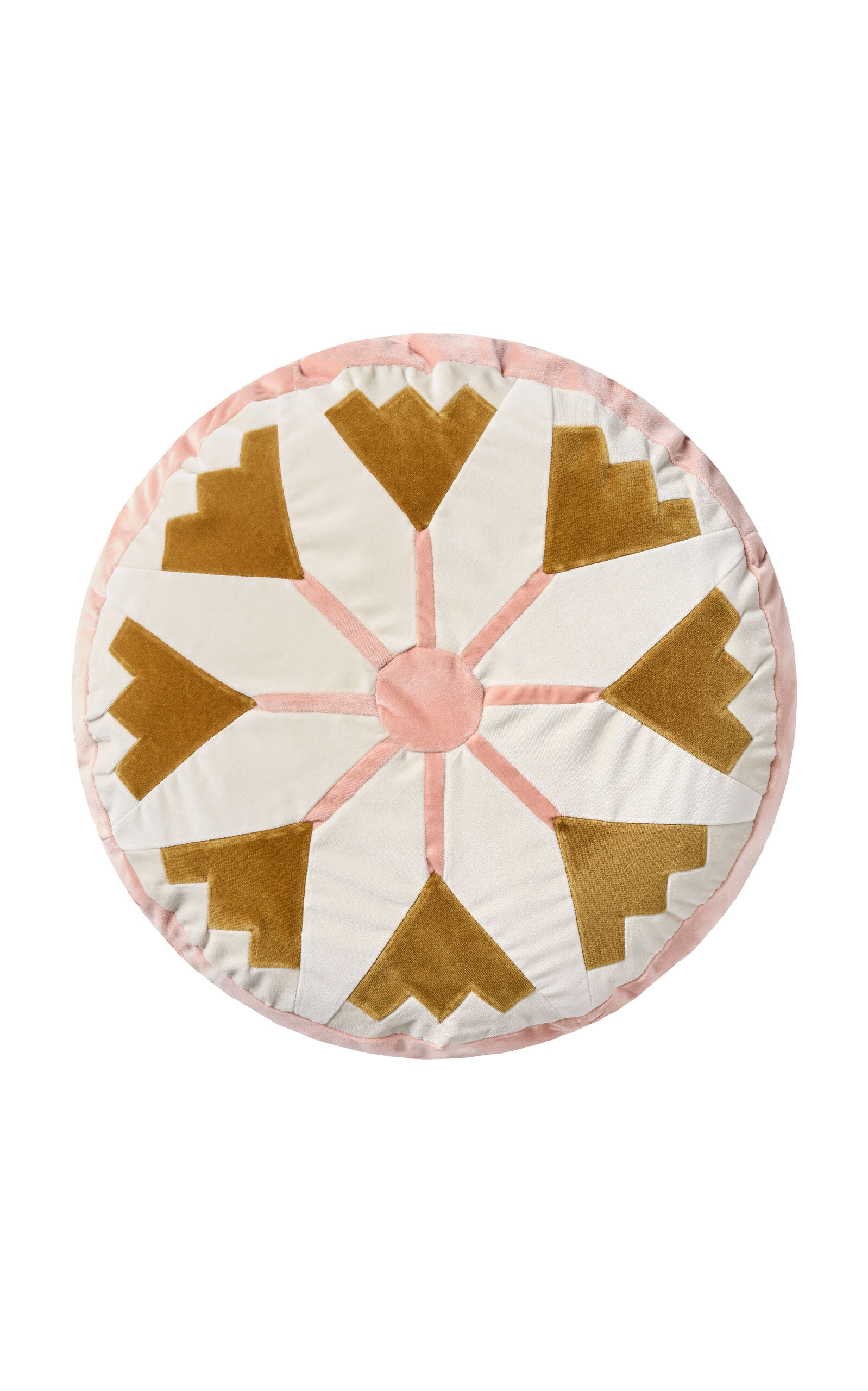 Christina Lundsteen Daisy Cotton Velvet Cushion In Multi
