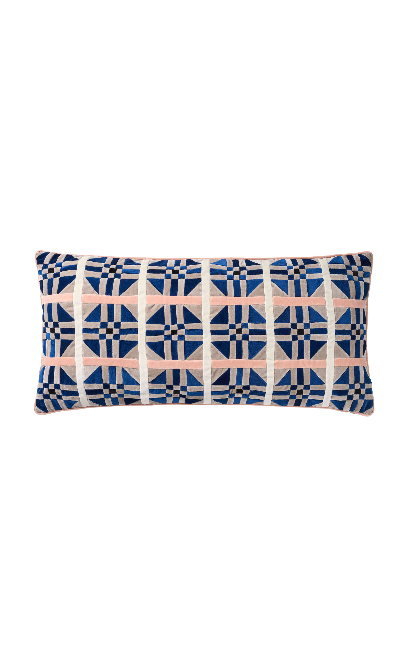 Christina Lundsteen Ivy Cotton Velvet Cushion In Multi