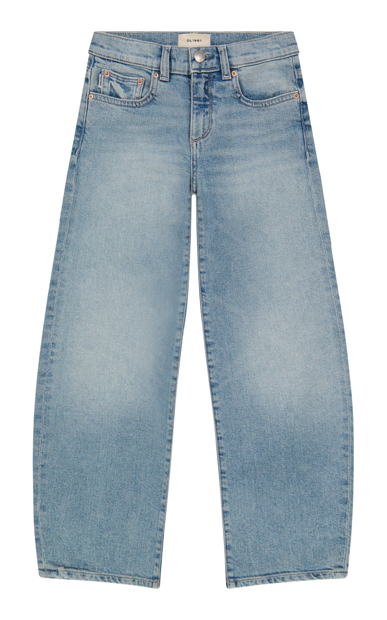 DL1961 Kids' Lilia Barrel-Leg Vintage Jeans